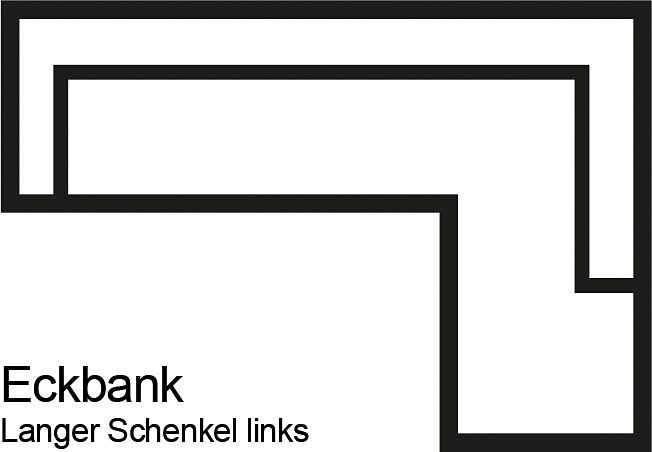 exxpo - sofa fashion Essbank »Barista, bequem und elegant, hohe Bodenfreiheit«, Eckbank Barista bequem und elegant, hochwertige Detailverarbeitung
