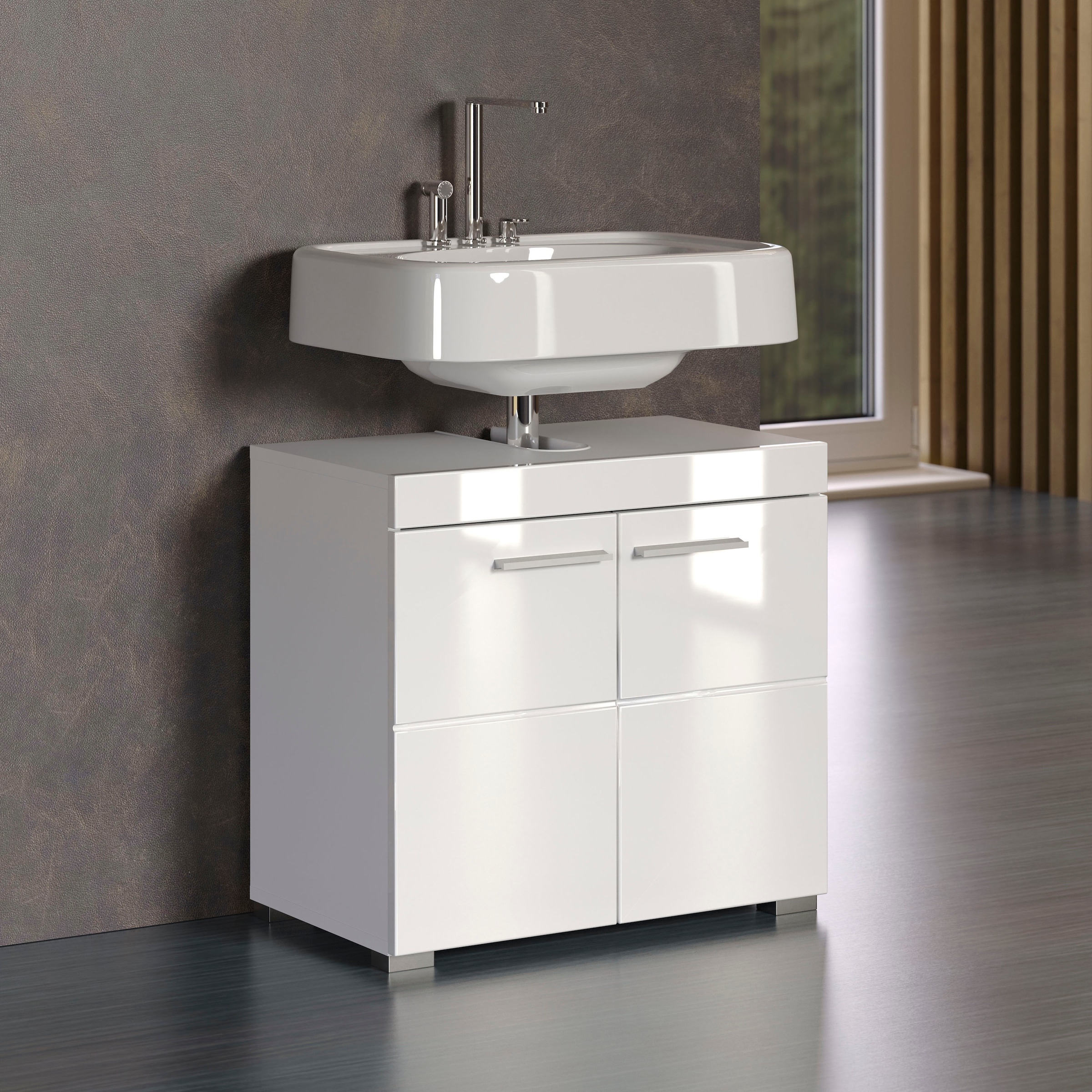 INOSIGN im Türen Badezimmerschrank Höhe Waschbeckenunterschrank mit cm, Aussparung 2 bestellen »Avena«, 56 Online-Shop und
