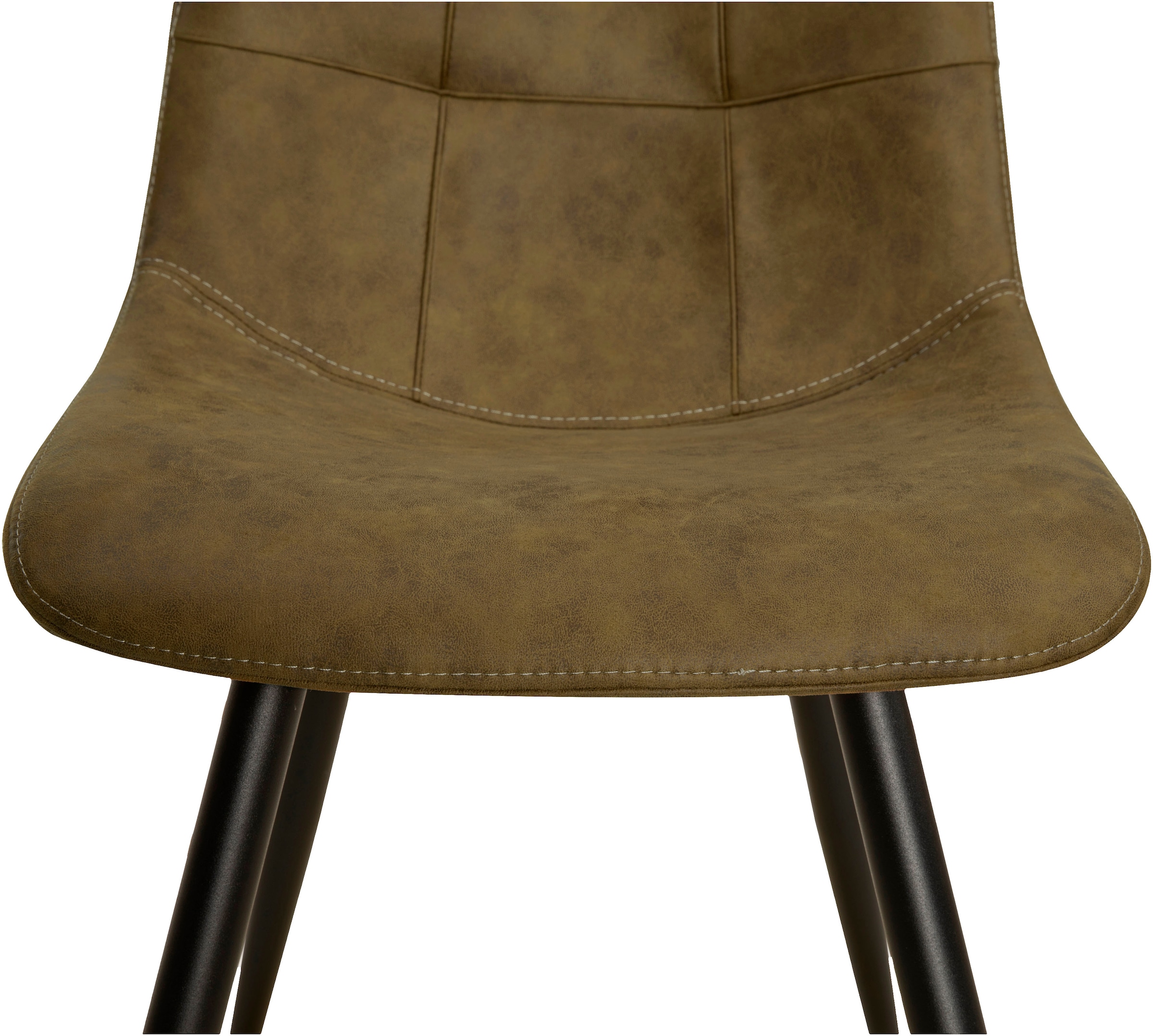 OMG Design Esszimmerstuhl »Peak«, (Set), 1 St., Stoff, moderne Sitzschale in Microfaser Lederoptik
