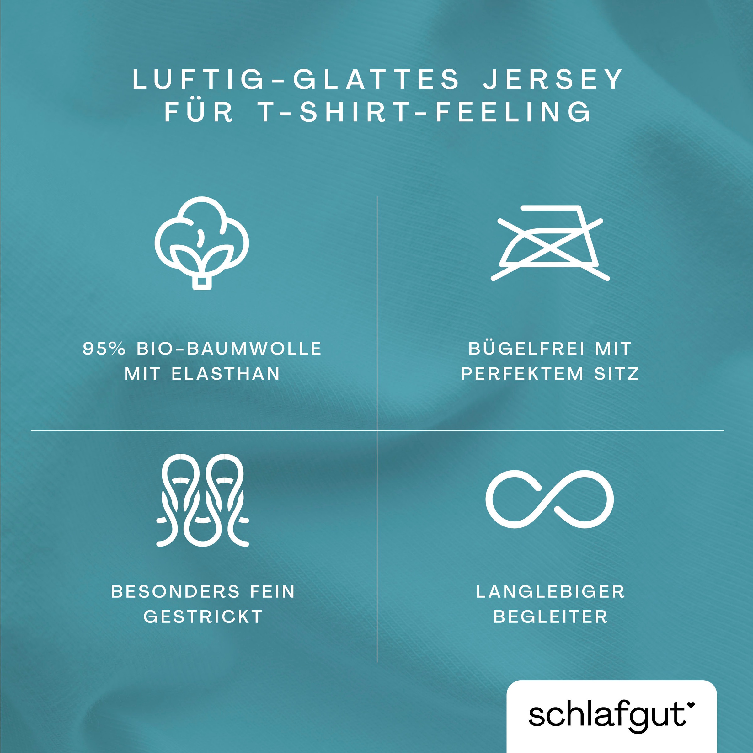 Schlafgut Kissenbezug »Knitted Jersey aus Bio-Baumwolle mit Elasthan, bügelfrei,«, (1 St.), besonders fein gestrickt, Kissenhülle mit farbigem Reißverschluss