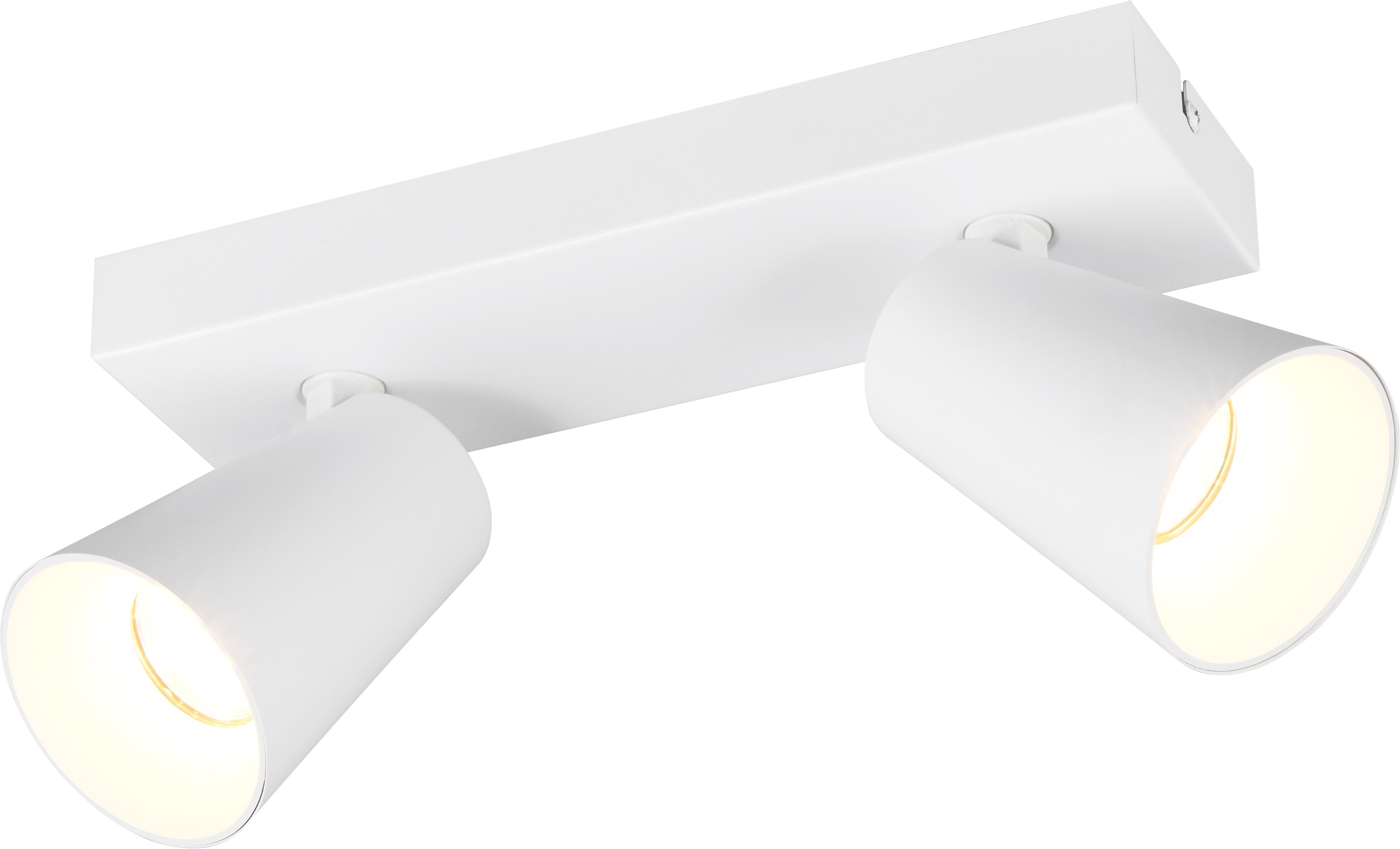 TRIO Leuchten Deckenstrahler »SHARP, Spot mehrflammig exkl GU10 max 10W schwenkbar & drehbar« GU10 1 Stk. warmweiß - kaltweiß Schirm innen gold, Strahler für Wandmontage + Deckenmontage