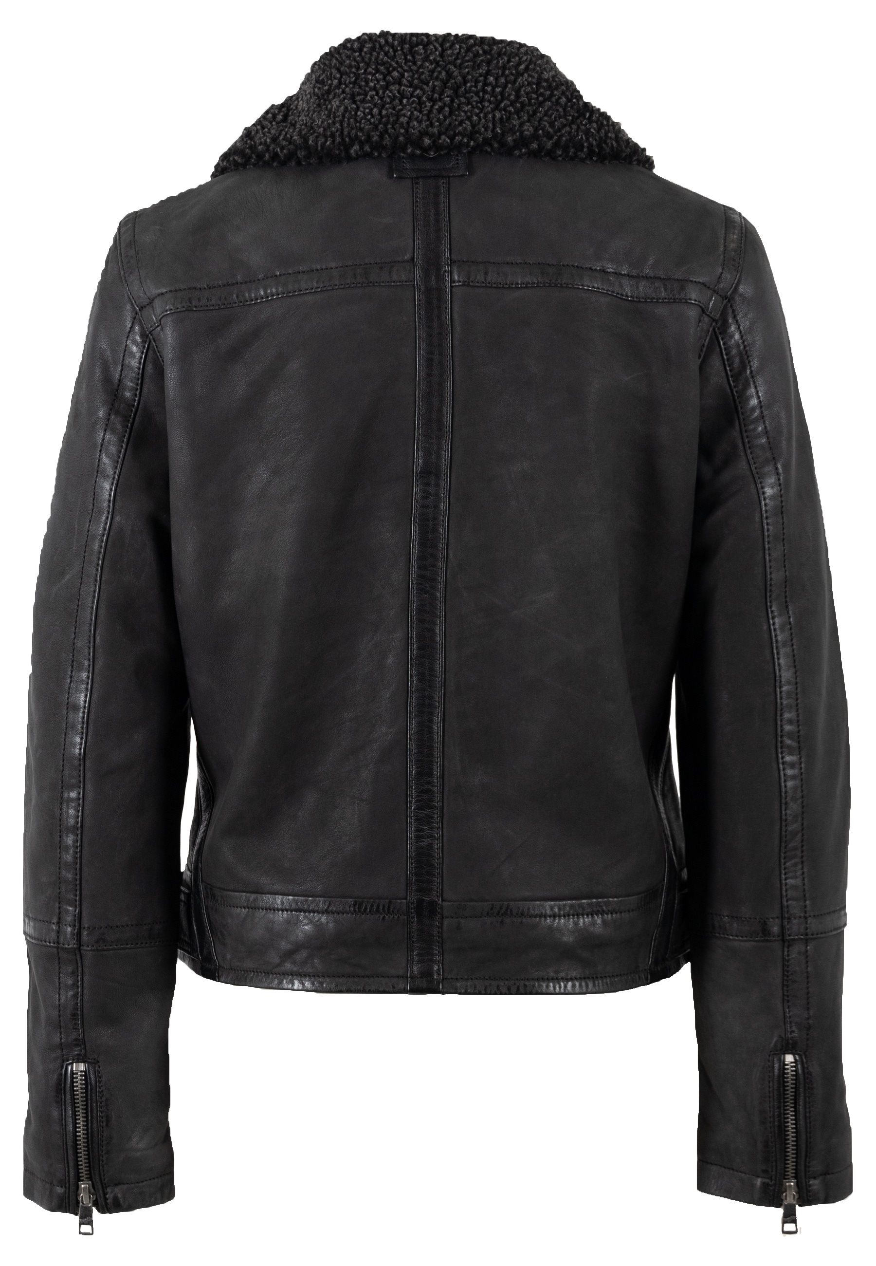 Mauritius Lederjacke »MWIskra« mit Teddyfell-Kragen