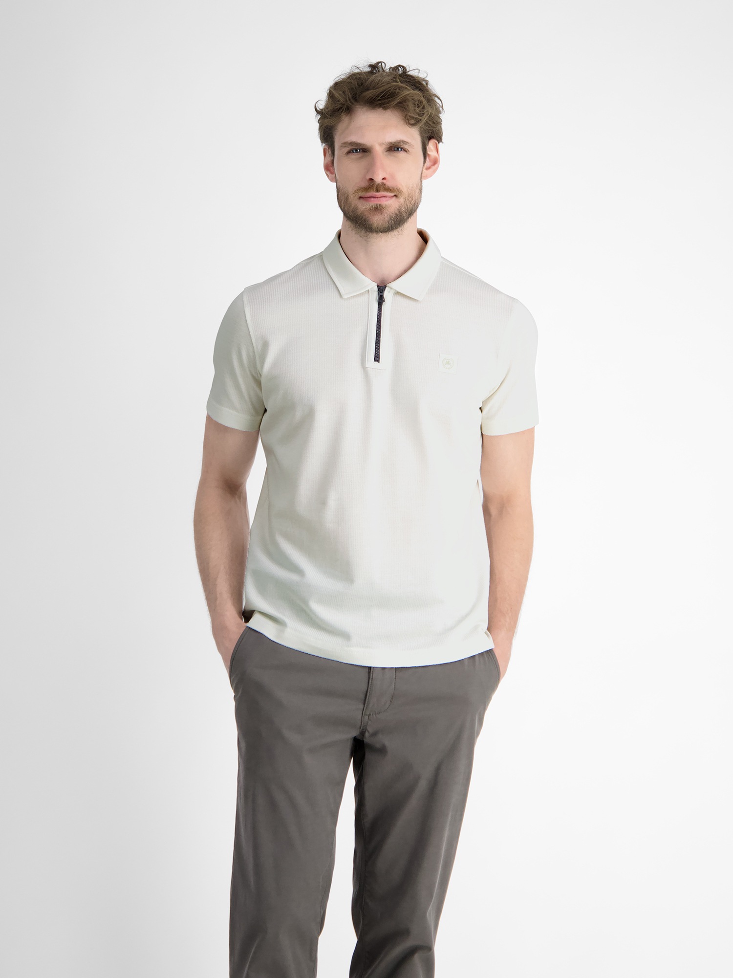 LERROS Poloshirt »LERROS Herren Poloshirt mit Reißverschlusskragen«