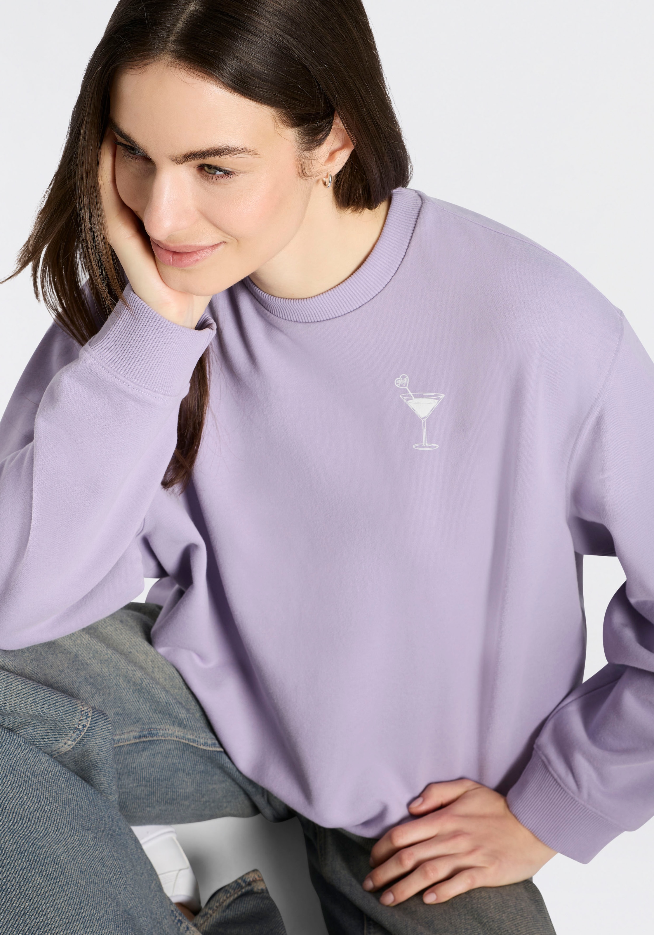 HUGO Blue Sweatshirt »Classic Crew«, mit großem Rückenprint
