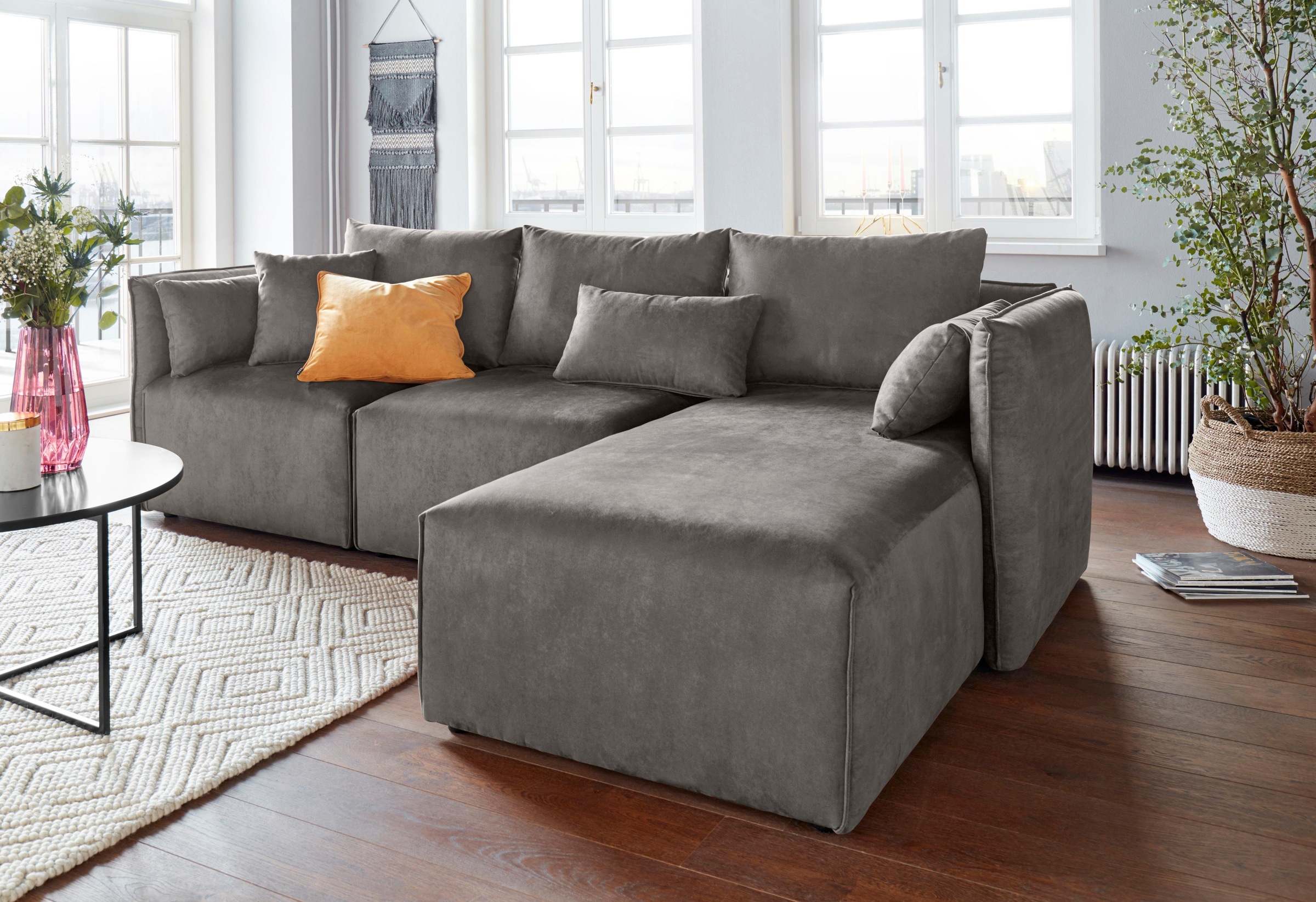 andas Ecksofa »Nöre«, (3 Teile), zusammengesetzt aus Modulen, in vielen Bez günstig online kaufen