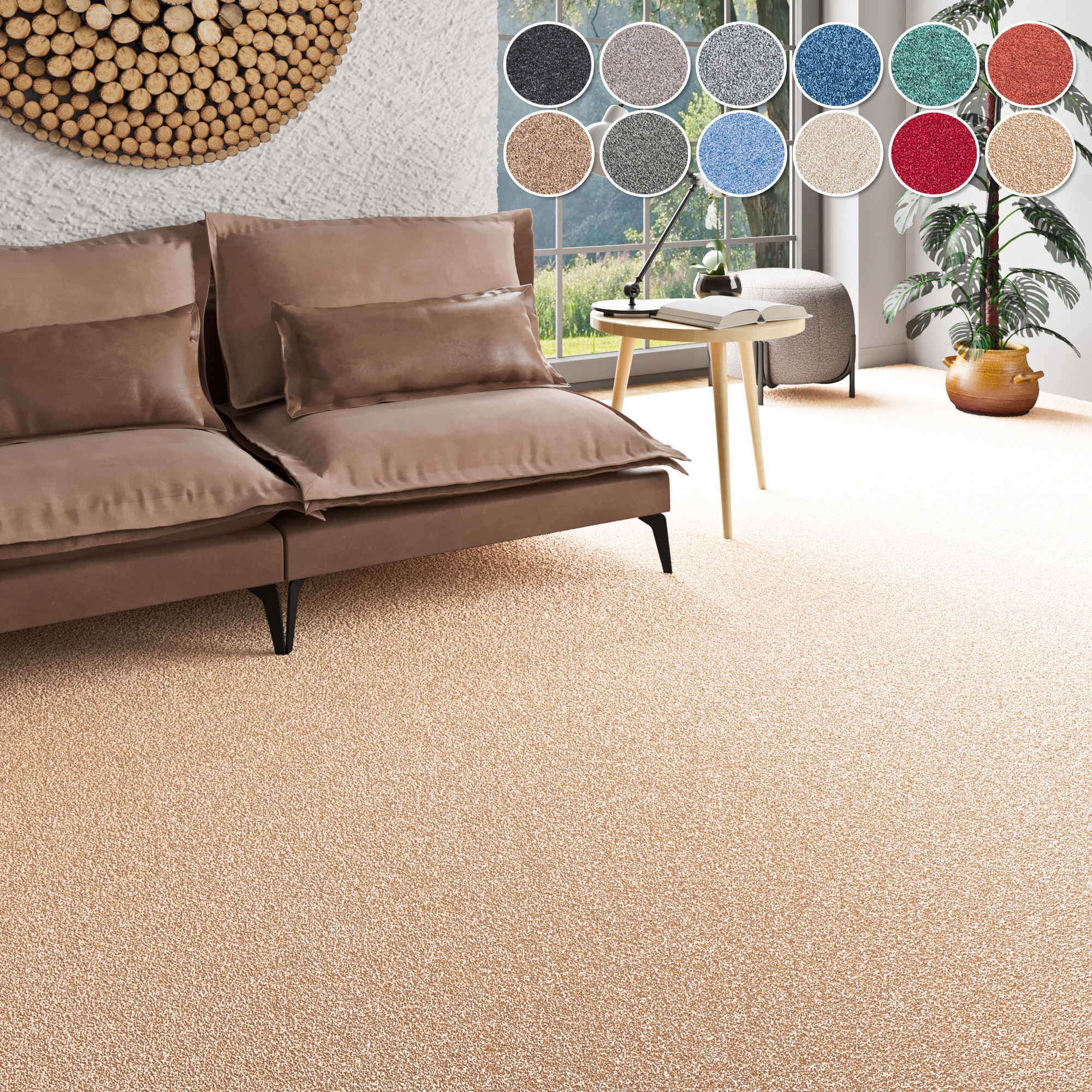 my home Teppichboden »Fortis, Schlinge, Made in Netherlands«, rechteckig, 5 günstig online kaufen