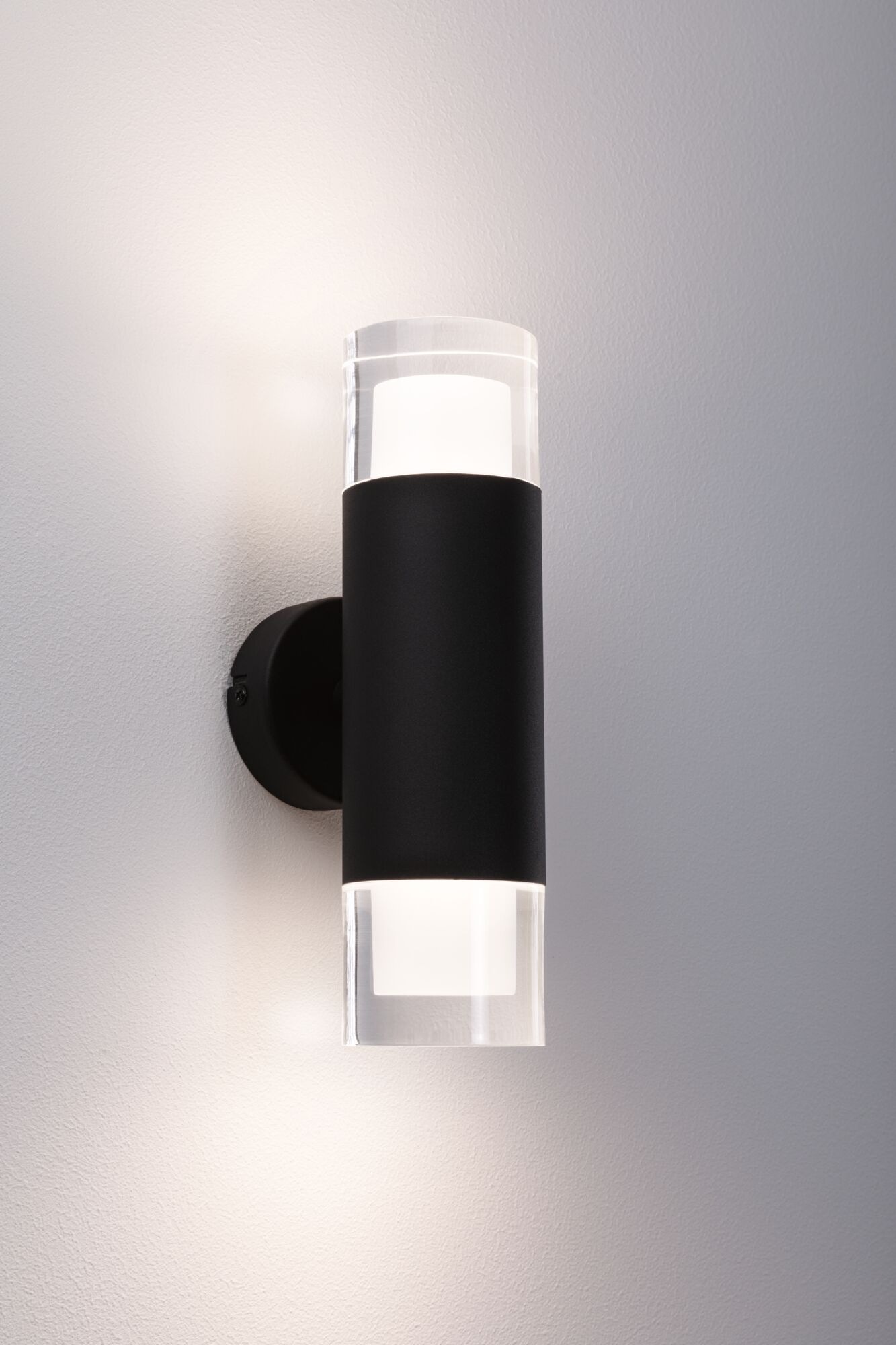Paulmann Wandleuchte »Selection Bathroom Wand-/Deckenleuchte Kame IP44 Signalschwarz 2er«, 2 flammig