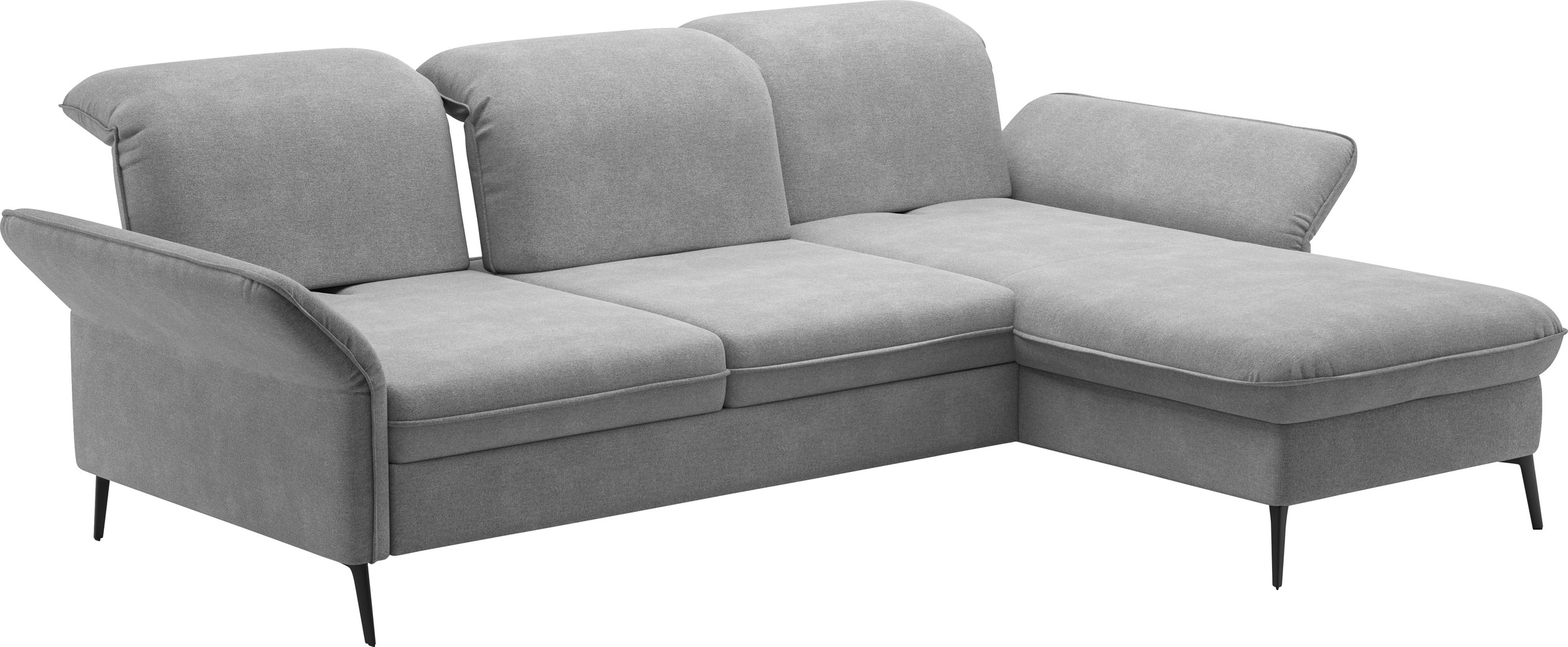 sit&more Ecksofa »Emely, inkl. Sitztiefenverstellung«, wahlweise mit Bettfunktion,Bettkasten,Kopf- & Armteilverstellung