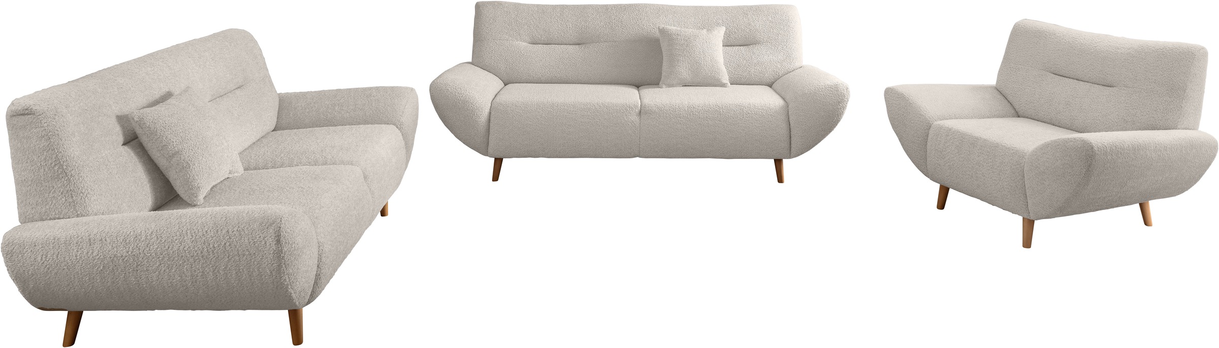 INOSIGN Polstergarnitur »DRAGO« 3 tlg. tlg. günstig online kaufen