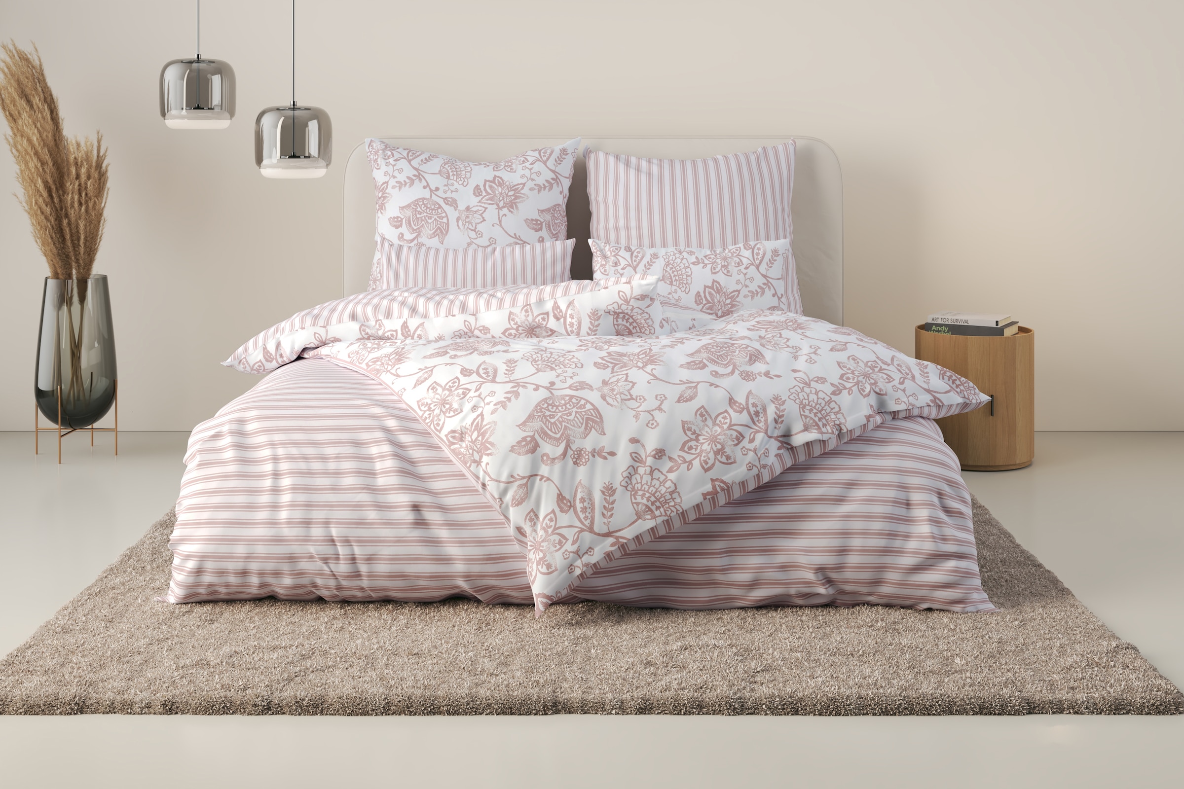 andas Bettwäsche »Nordby« 2 tlg. Bettwäsche aus Baumwolle, skandinavisches günstig online kaufen