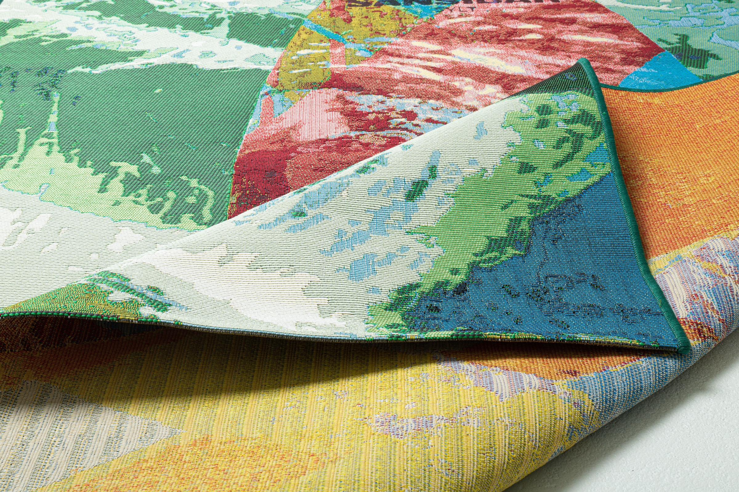 Sansibar Teppich »Rantum Beach SA-024« rechteckig 5 mm Höhe Flachgewebe, modernes Design, Motiv Surfboard, In- & Outdoor geeignet