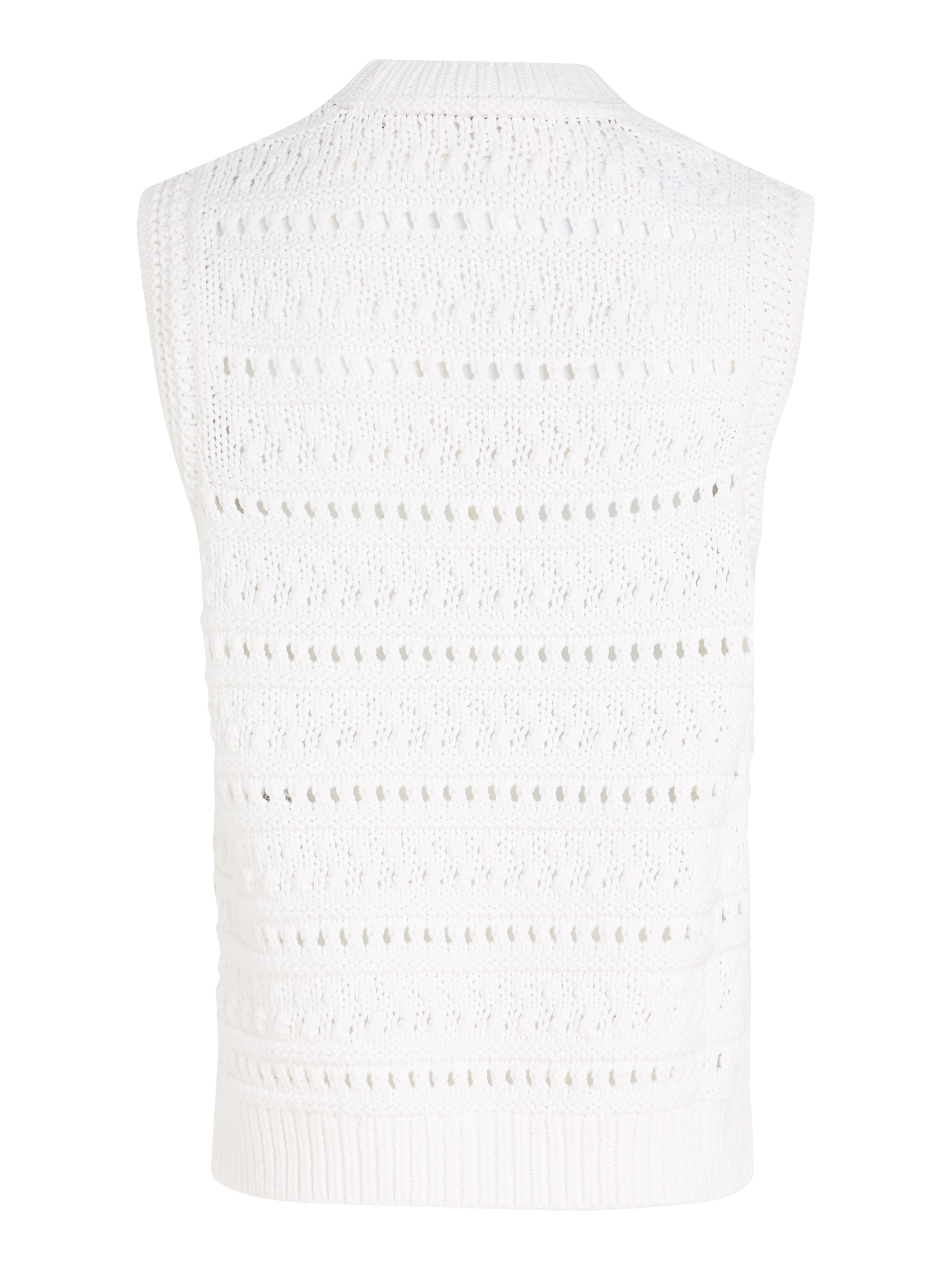 Tommy Hilfiger Pullunder »CROCHET C-NK SWEATER VEST«, in angesagter Häkeloptik