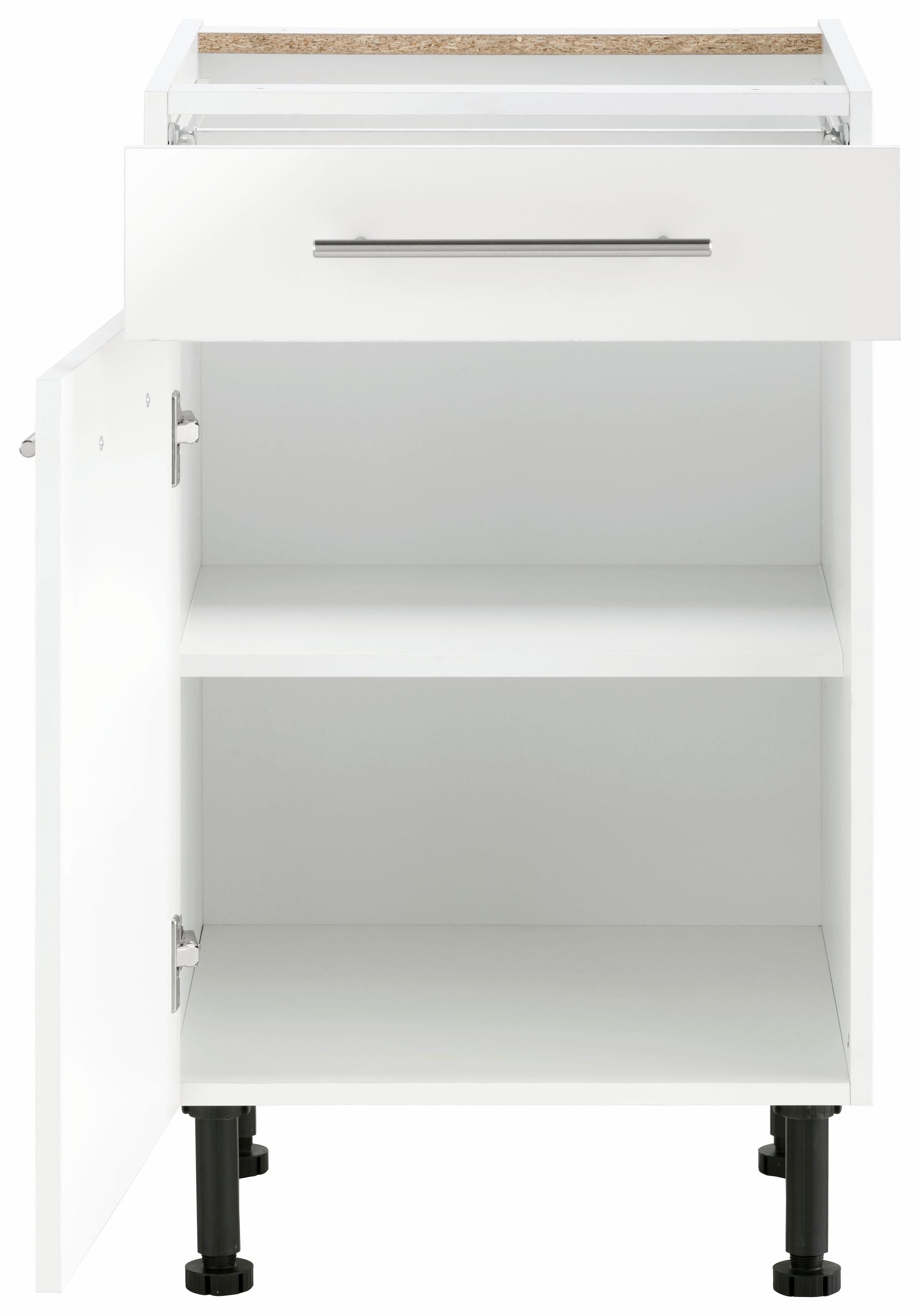 wiho Küchen Unterschrank »Ela«, Breite 50 cm, höhenverstellbare Füße