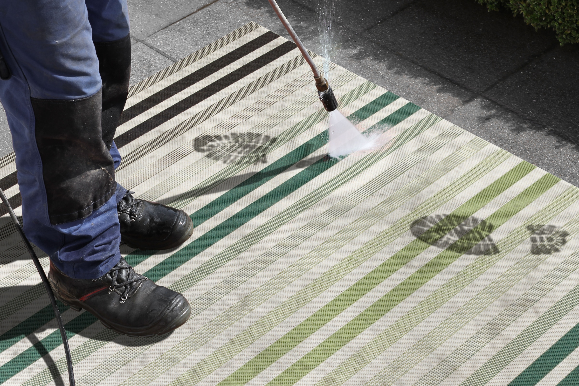 NORTHRUGS Läufer »Paros«, rechteckig, 8 mm Höhe, Streifen Design, Robust, Pflegeleicht, Flachgewebe