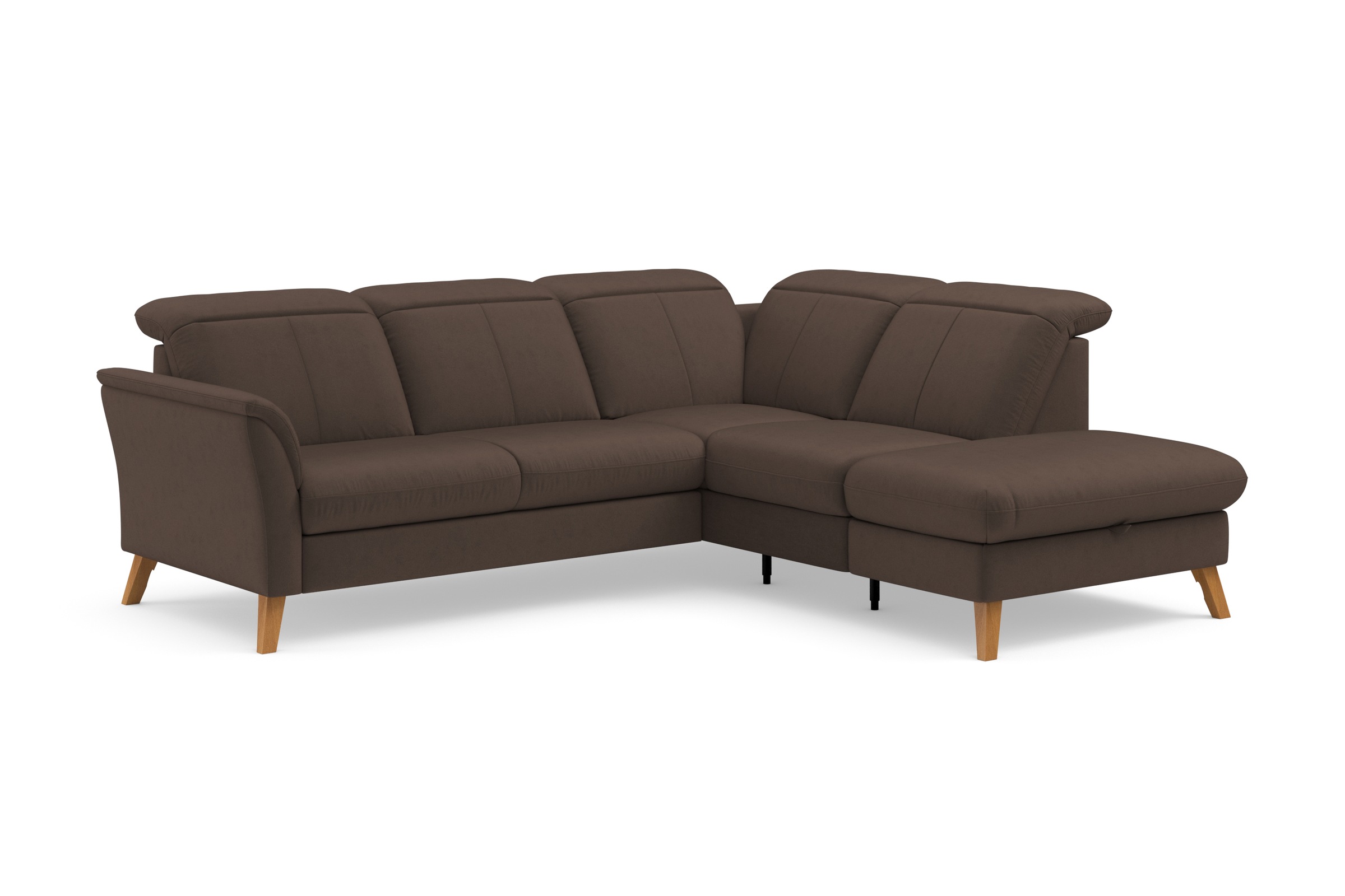 sit&more Ecksofa »Romero L-Form«, wahlweise mit oder ohne TV-Funktion, Bettfunktion, Bettkasten