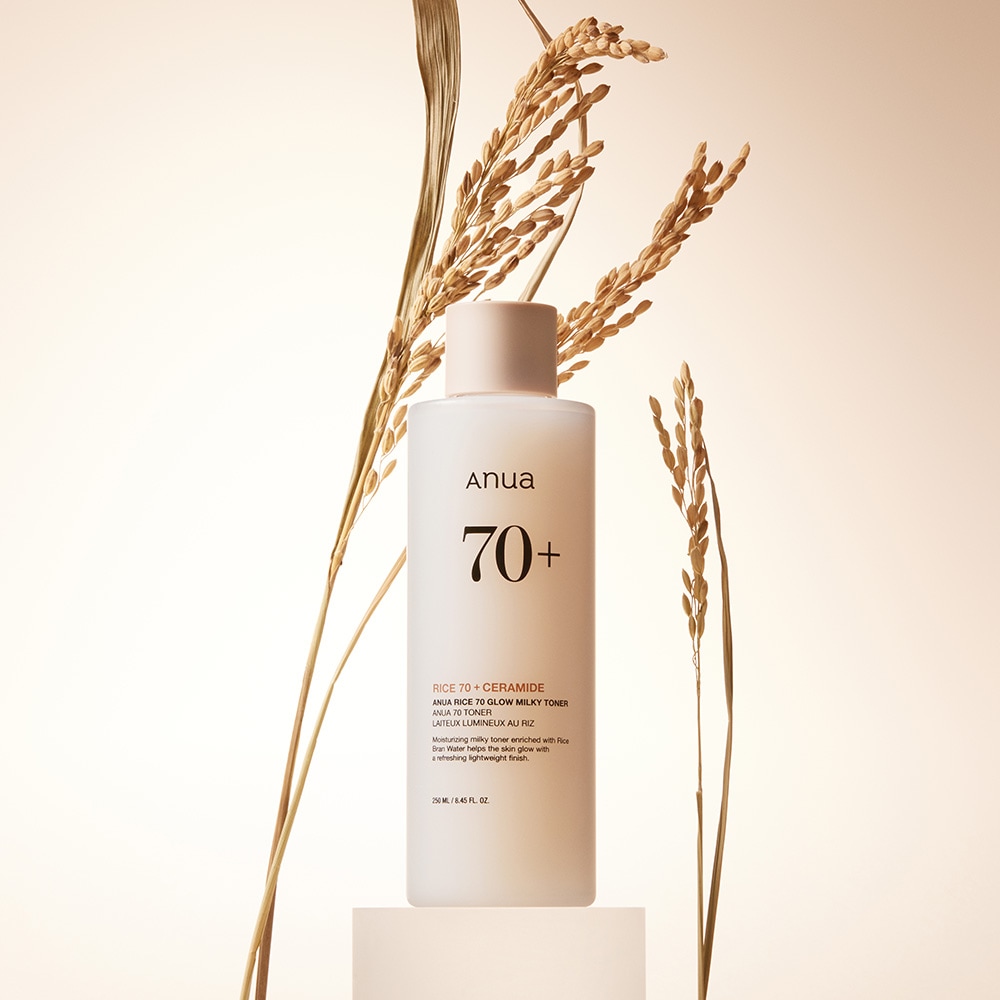 Anua Toner »RICE 70 GLOW MILKY TONER« für trockene Haut, spendet Feuchtigkeit und stärkt die Hautbarriere