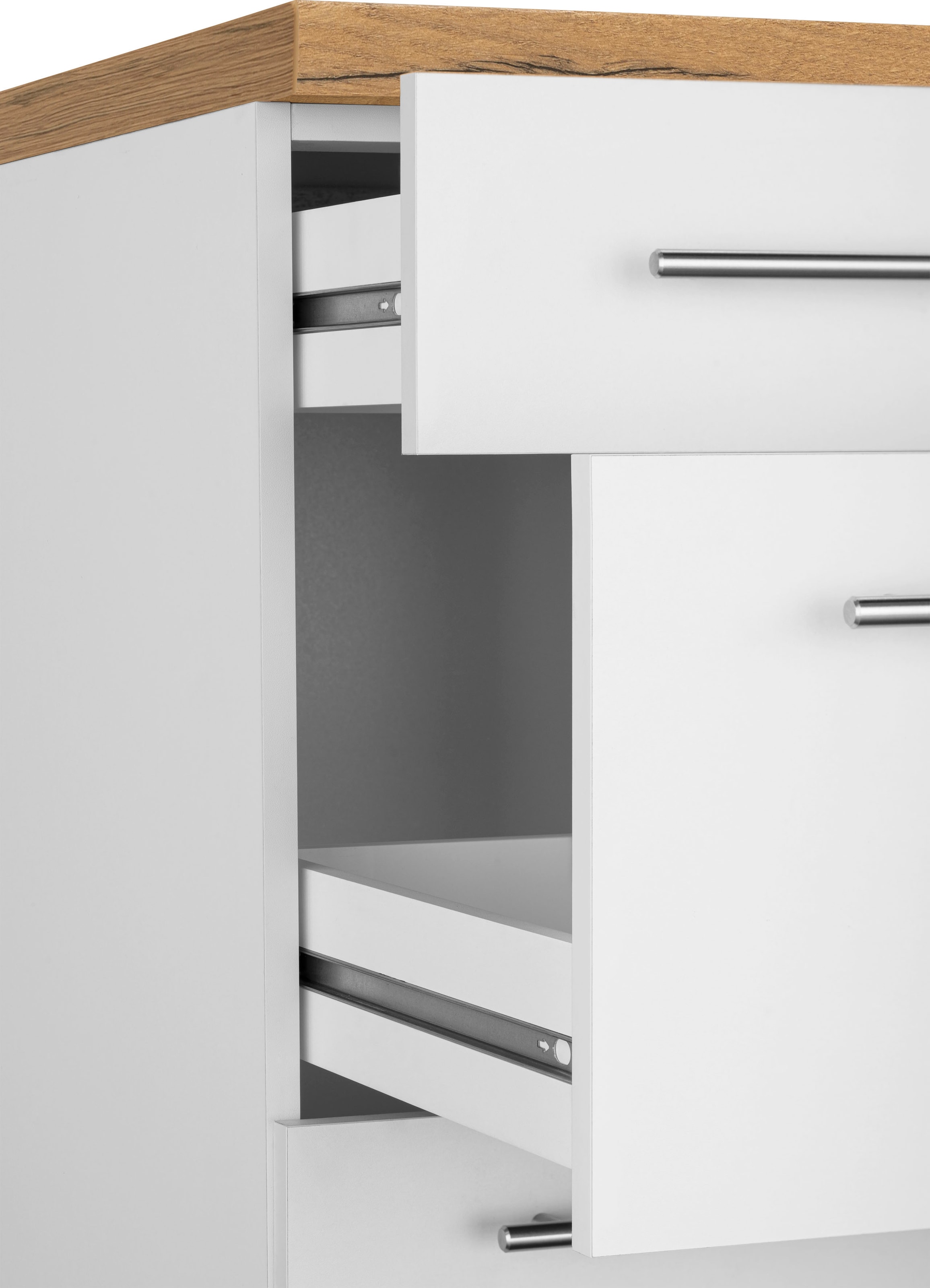 wiho Küchen Unterschrank »Unna«, 50 cm breit, mit 2 großen Auszügen online  kaufen