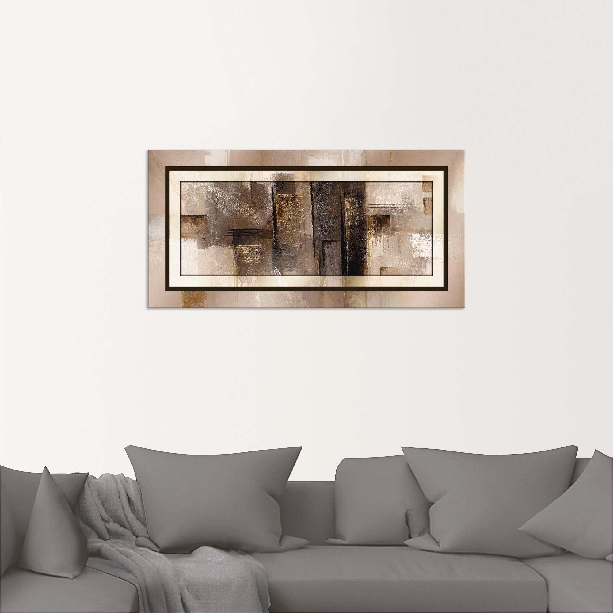 Artland Wandbild "Quadrate - abstrakt 1", Muster, (1 St.), als Alubild, Out günstig online kaufen