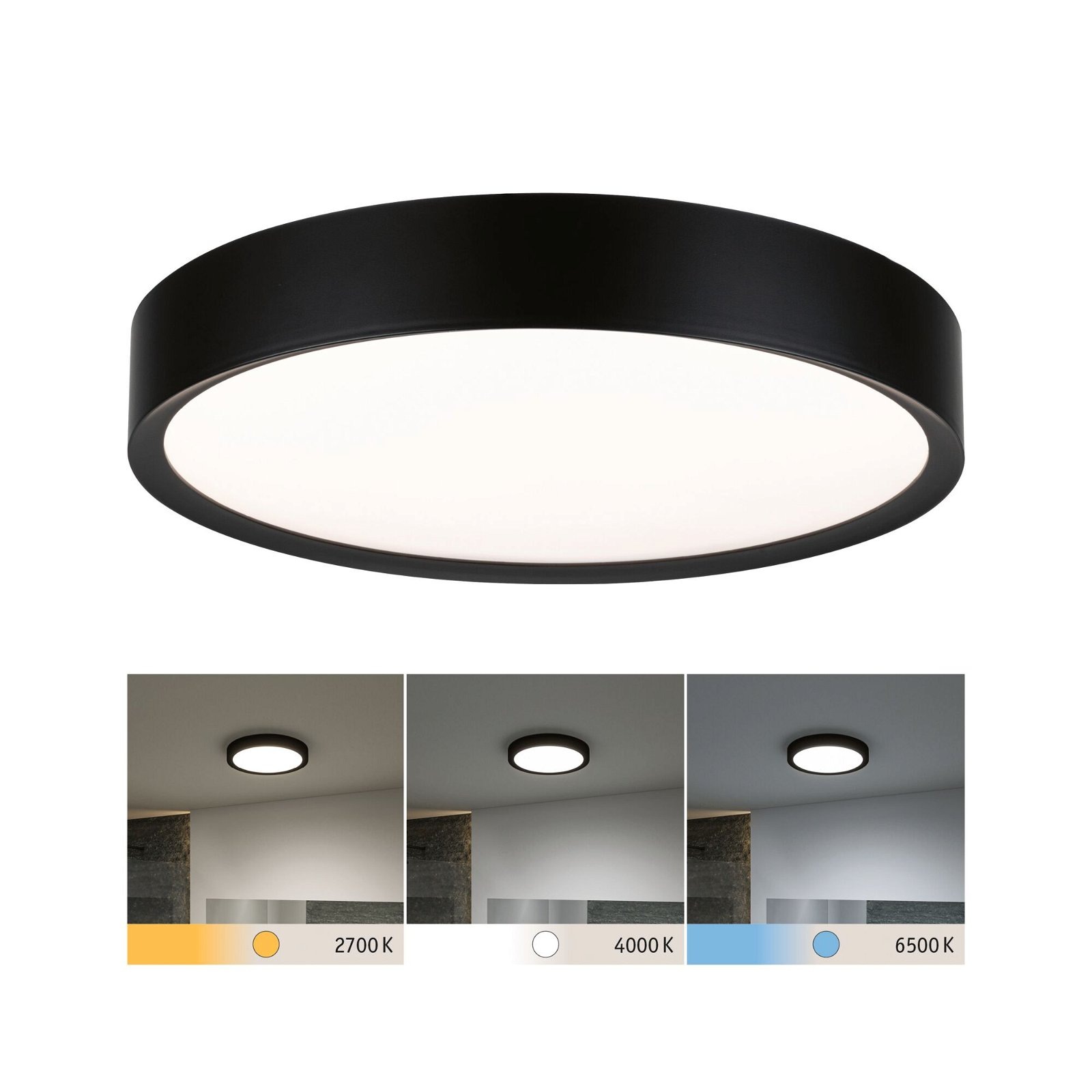 Paulmann LED Deckenleuchte »Selection Bathroom Tega IP44 24W 230V Kunststoff«, 1 flammig, WhiteSwitch