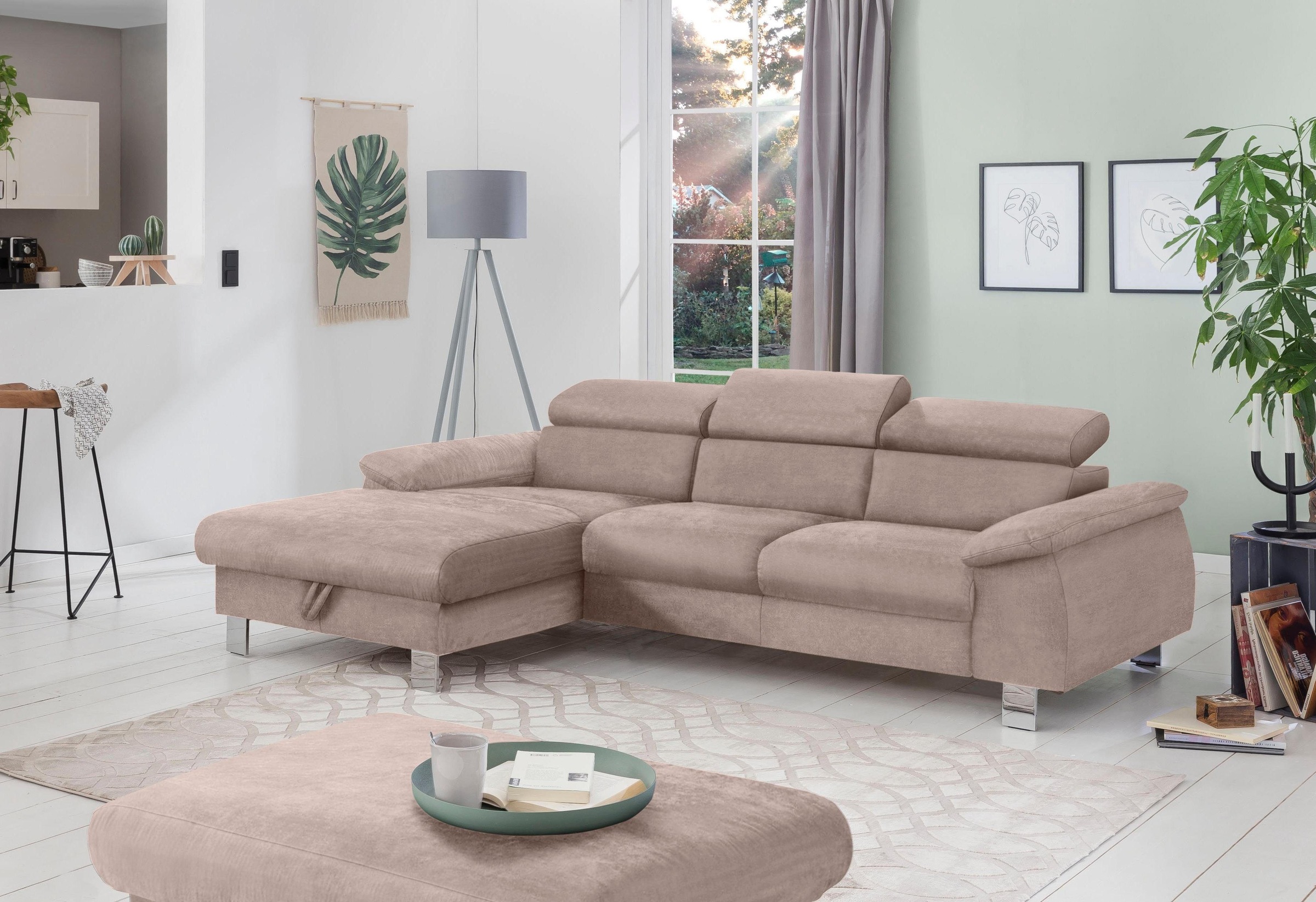 COTTA Polstergarnitur »Komaris L-Form«, (Set), Set bestehend aus: Ecksofa m günstig online kaufen