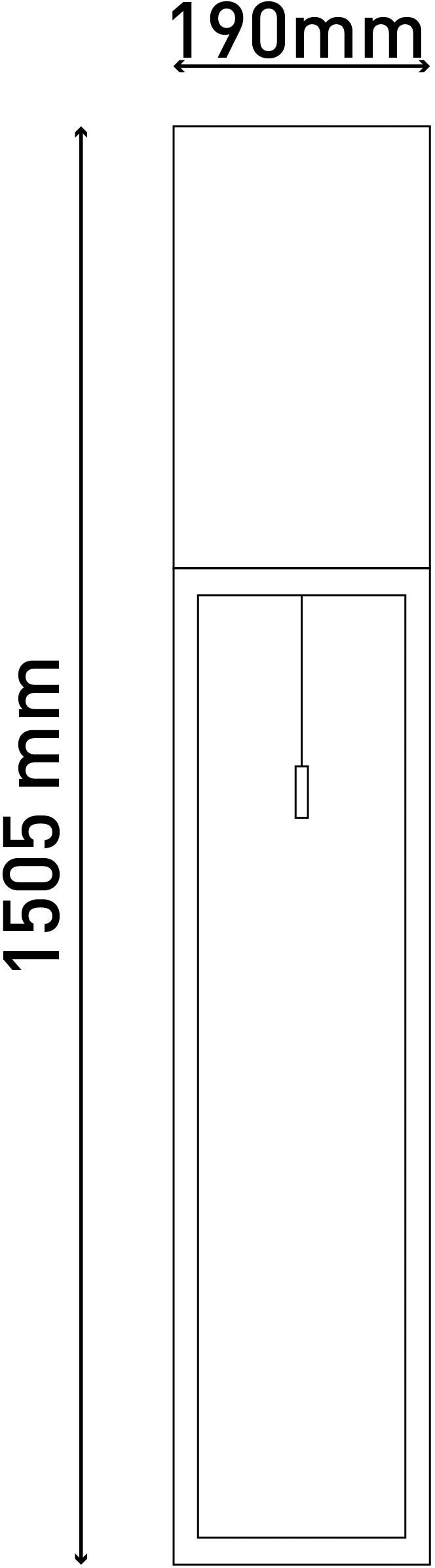 näve Stehlampe »Alfa« E27 1 Stk. Flurleuchte H: 150,5cm, 1xE27, dunkelgrau/chrom, IP20