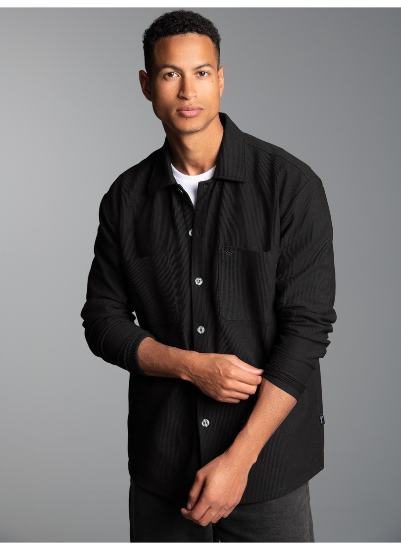 Trigema Blusenshirt »TRIGEMA Hemdjacke/Overshirt« 1 Stk.