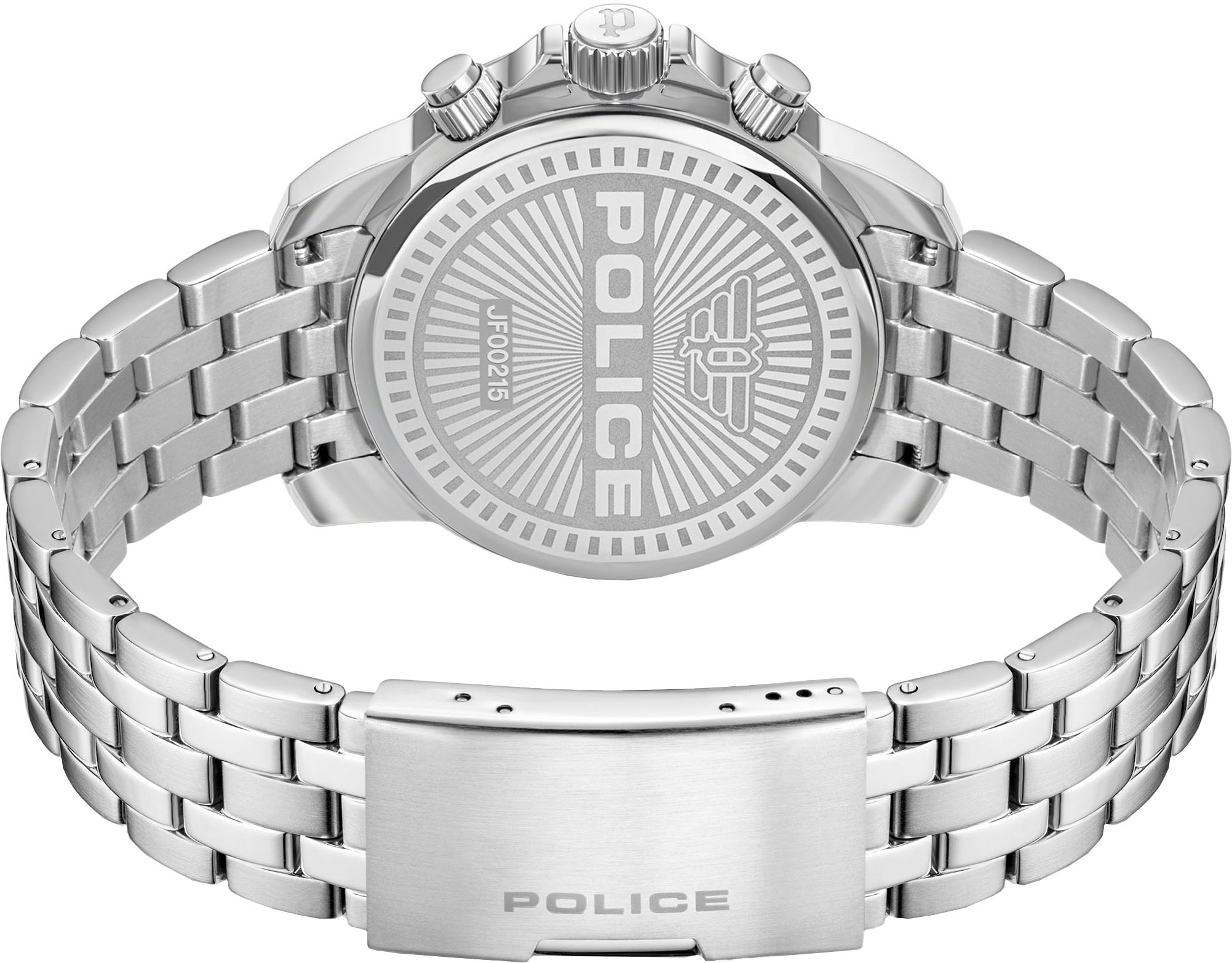 Police Multifunktionsuhr »NEWPORT«, Quarzuhr, Armbanduhr, Herrenuhr, Edelstahlarmband, analog, Wochentag