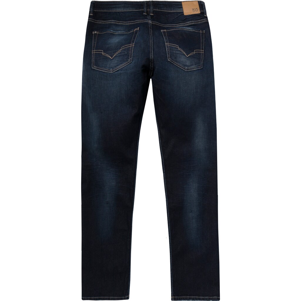 H.I.S Slim-fit-Jeans »PITT«, Ökologische, wassersparende Produktion durch Ozon Wash