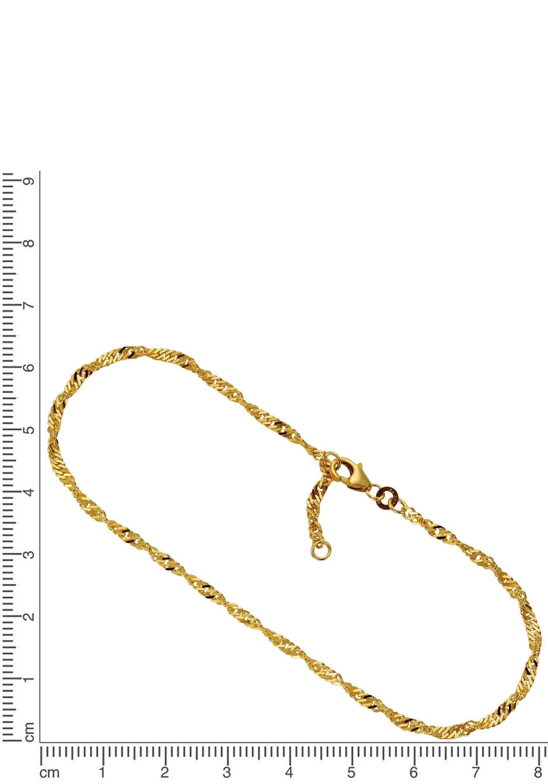 Firetti Fußkette »Schmuck Geschenk Silber 925 Körperschmuck Gold o. Rosè Singapurkette«, Made in Germany