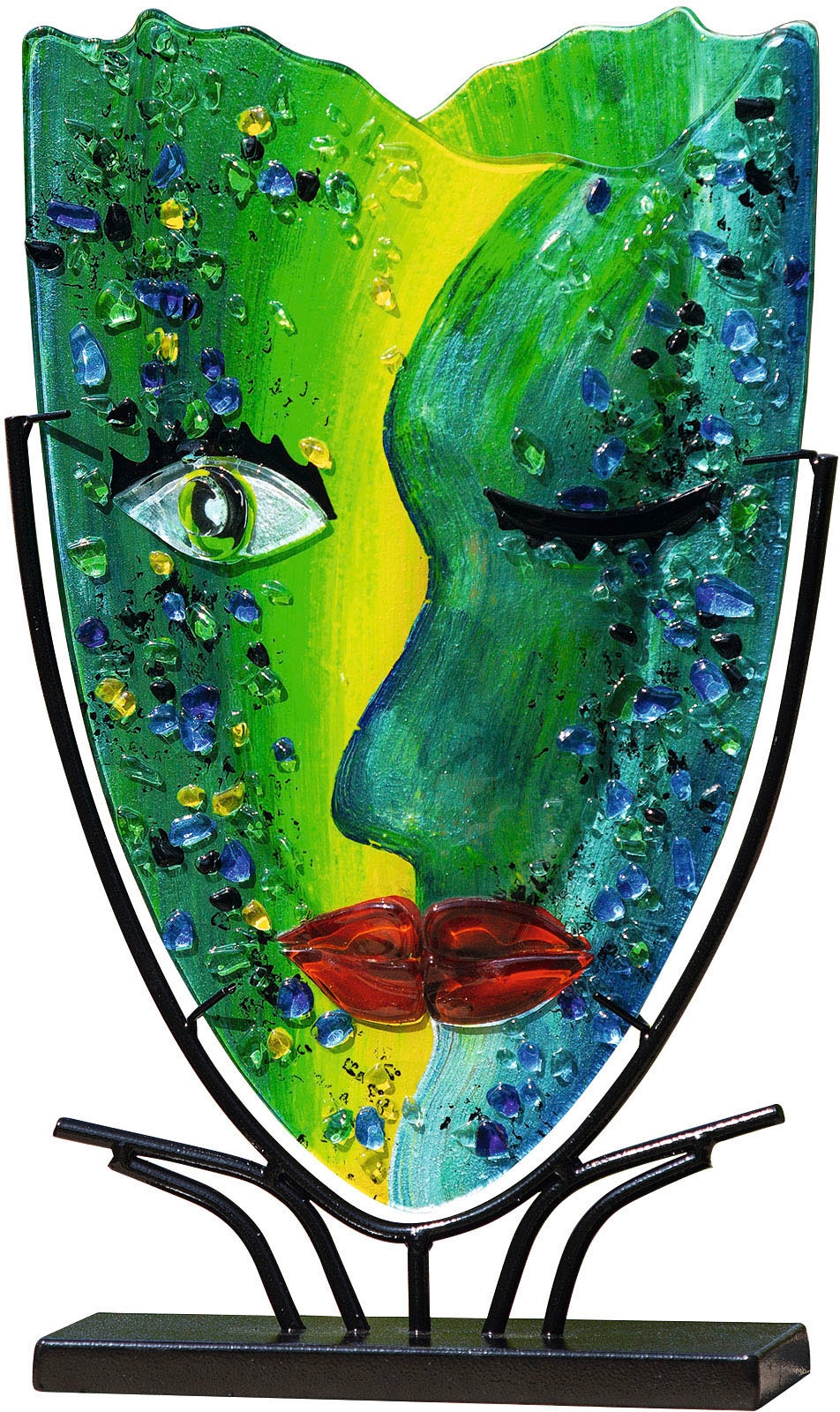 Casablanca by Gilde Dekovase »Twinkle« dekorative Vase aus Glas, Dekoobjekt günstig online kaufen