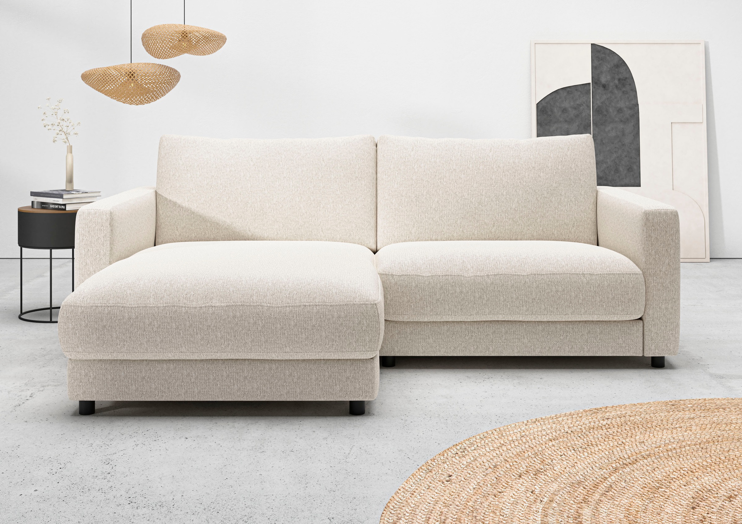 Home affaire Ecksofa »Ecksofa Jiro, L-Form, große Sitztiefe, Breite 226 cm« günstig online kaufen