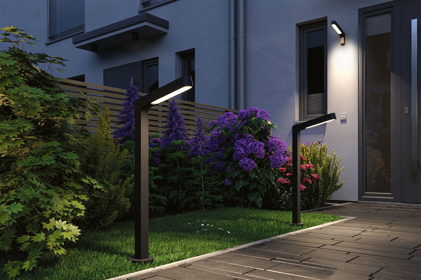 Paulmann LED Außen-Wandleuchte »House Ito 47x301mm 3000K 6W 450lm 230V 65° Anthrazit Metall Kunststoff«, 1 flammig, Bewegungsmelder Vertikale Ausrichtung IP44