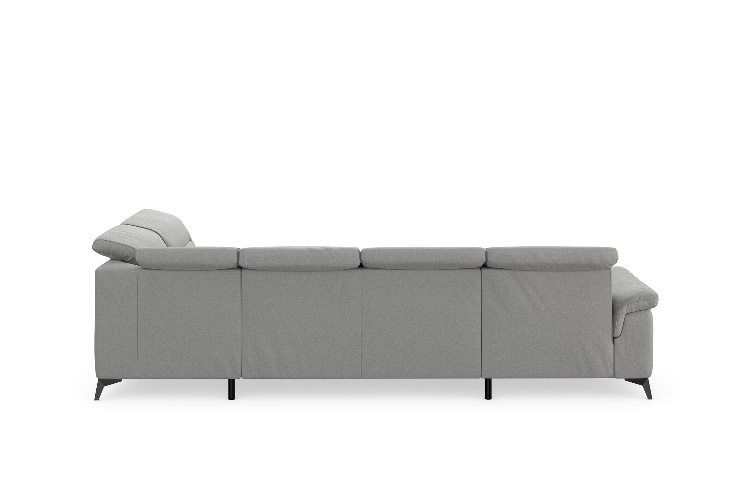 sit&more Wohnlandschaft »Sinatra U-Form«, optional mit Kopfteilverstellung und Armteilfunktion, Metallfüße