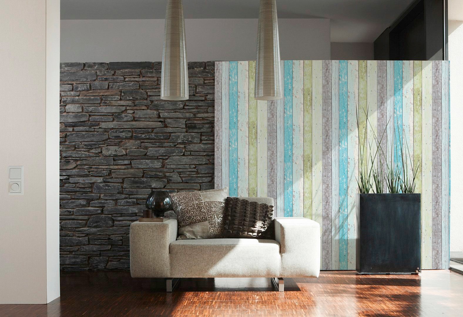 living walls Vliestapete »Best of Wood`n Stone 2nd Edition«, Holz, Landhaus Tapete Holzoptik