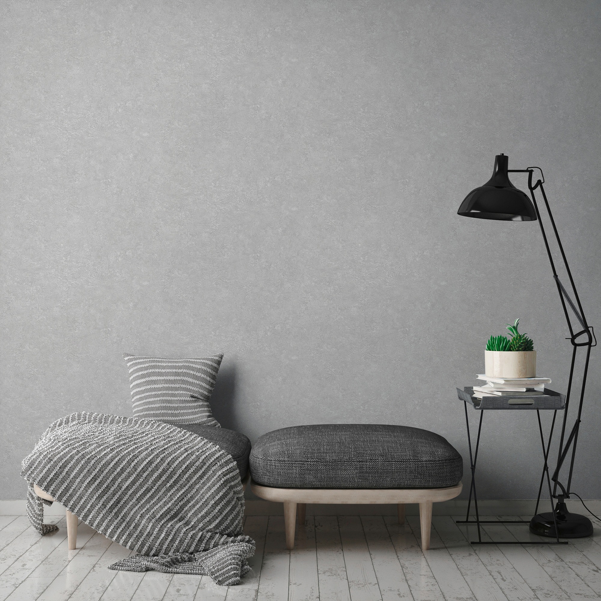 living walls Vliestapete »Industrial«, einfarbig-unifarben-uni, Uni Tapete einfarbig Tapeten Wohnzimmer Schlafzimmer Küche modern Büro