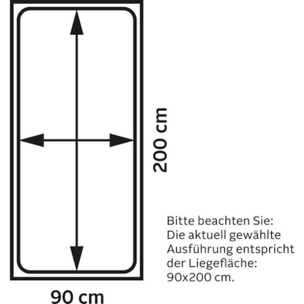 Ticaa Etagenbett »Sammy«, mit Stauraum, auch als Einzelbett stellbar, Rollrost, Massivholz