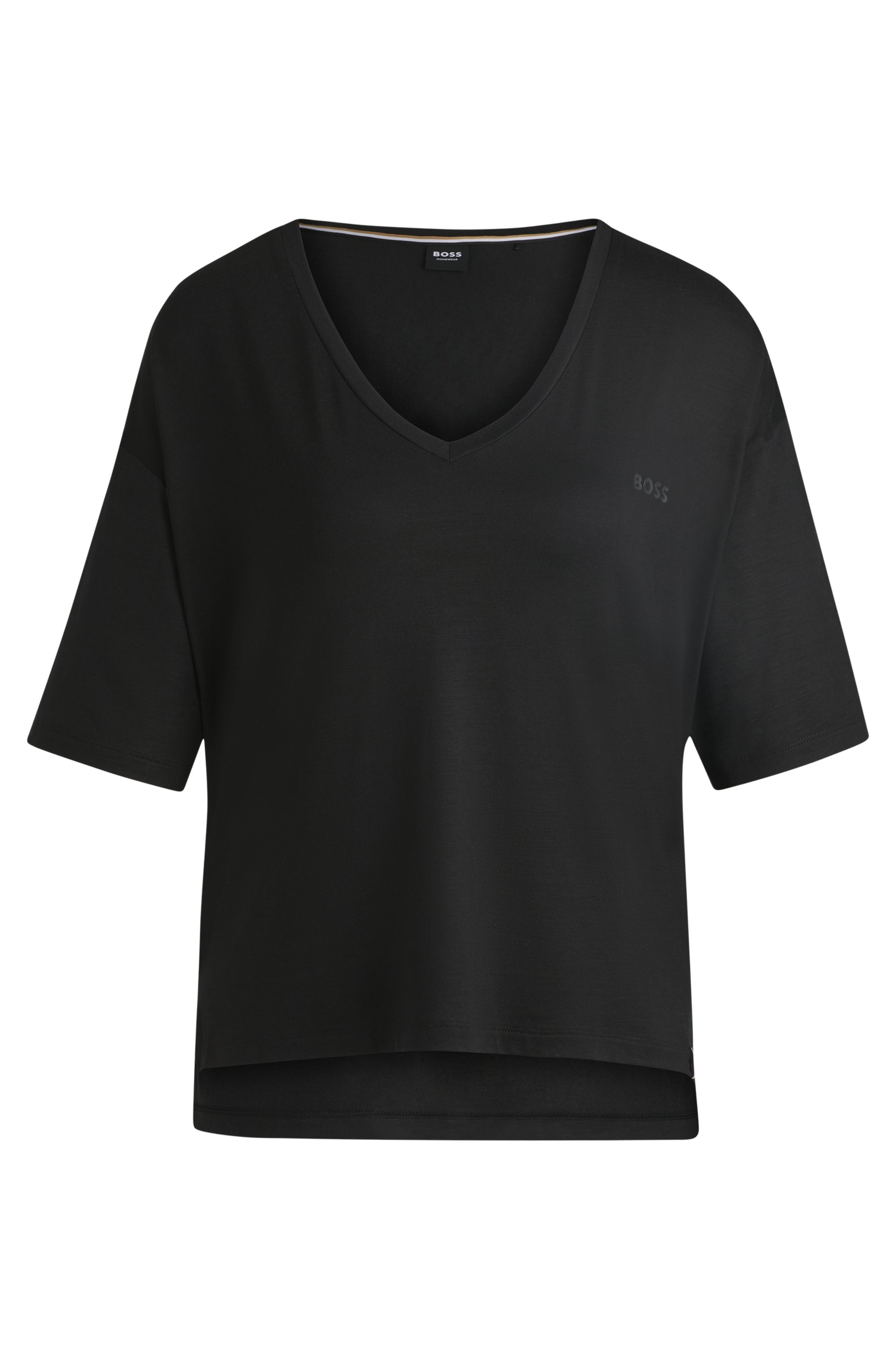 BOSS V-Shirt »CP Stripe_T-Shirt«, mit Ton-in-Ton Logo