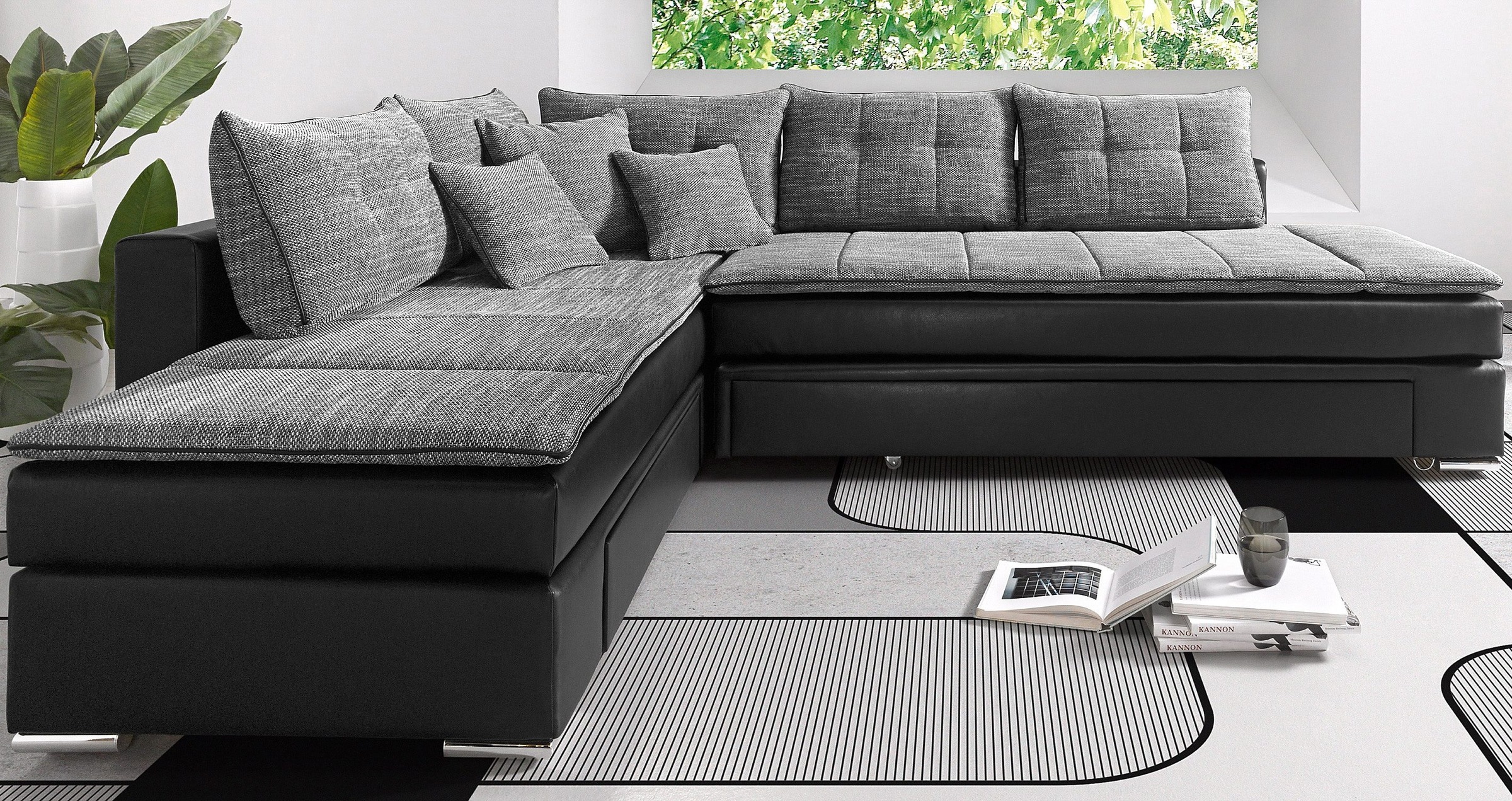 INOSIGN Ecksofa »Night & Day L-Form mit Dauer-Schlaffunktion ohne Armlehnen günstig online kaufen