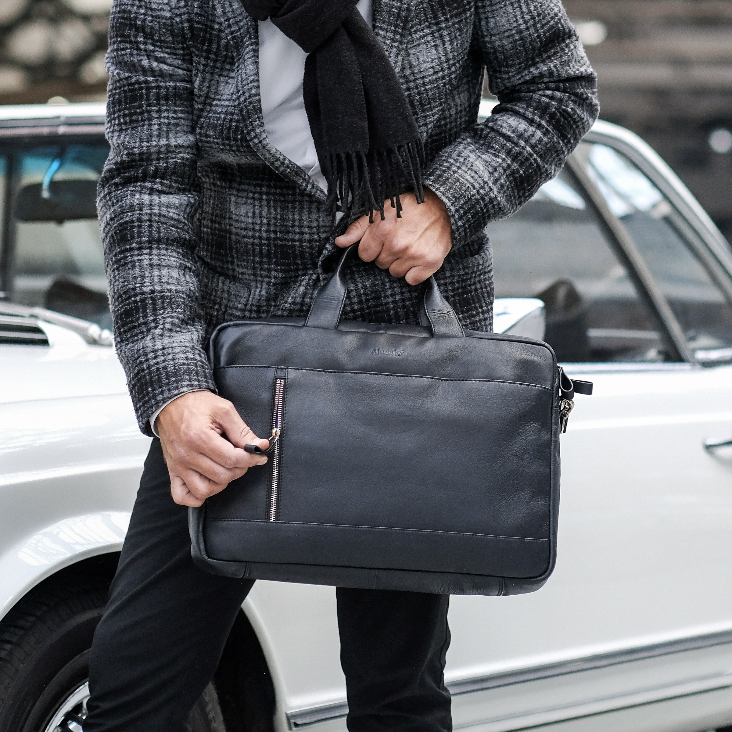 Alassio® Laptoptasche »TIBER«, Laptoptasche Dokumententasche Büro Organizer Bag Schultertasche