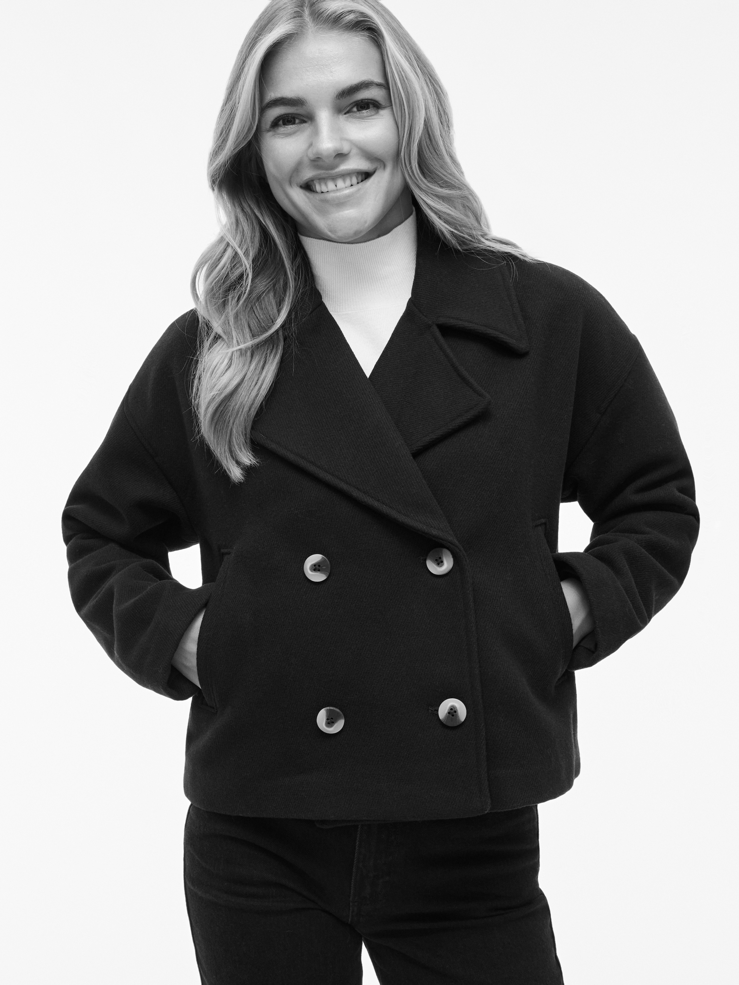 Vila Kurzjacke »VIKAMINA L/S V-NECK JACKET - NOOS«