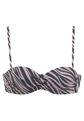 LASCANA Bügel-Bandeau-Bikini-Top »Kaa«, mit Animal-Design kaufen