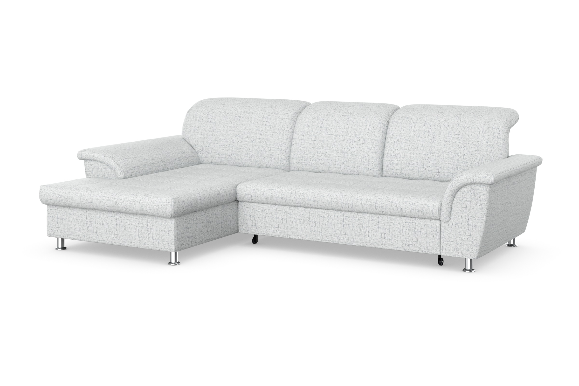 DOMO collection Ecksofa Franzi, wahlweise mit Bettfunktion, Bettkasten und Kopfteilverstellung