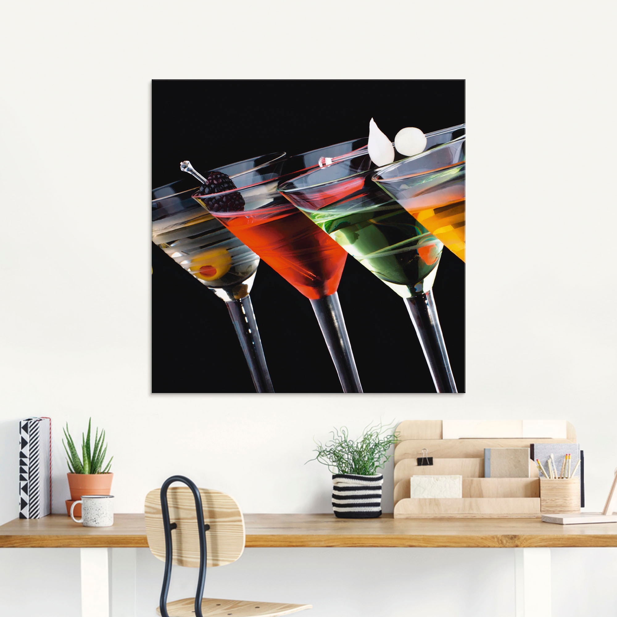 Artland Glasbild »Klassische Martini - Cocktail« Getränke 1 Stk. tlg. in verschiedenen Größen