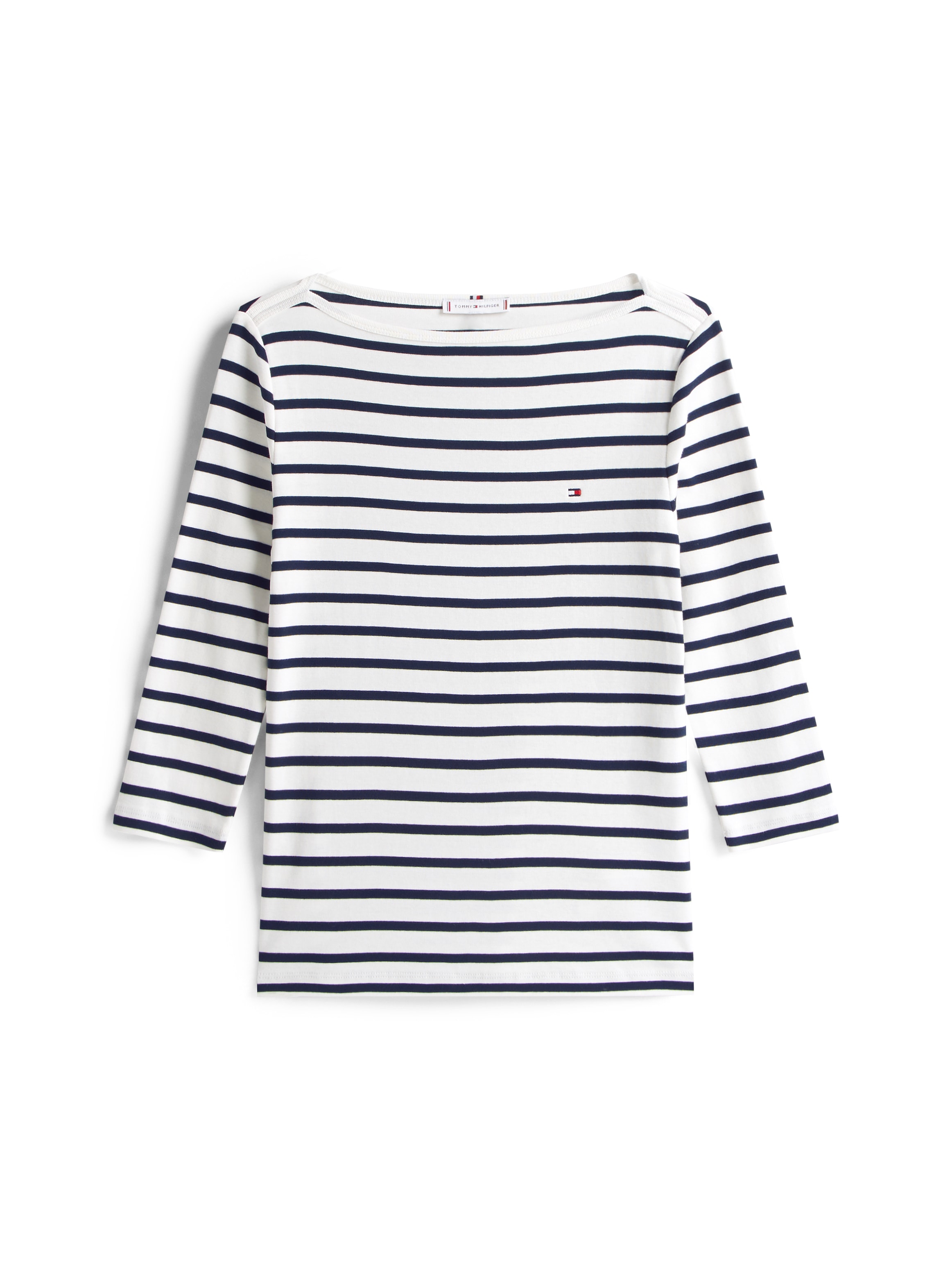 Tommy Hilfiger 3/4-Arm-Shirt »NEW CODY SLIM BOAT-NK 3/4SLV«, mit Logostickerei