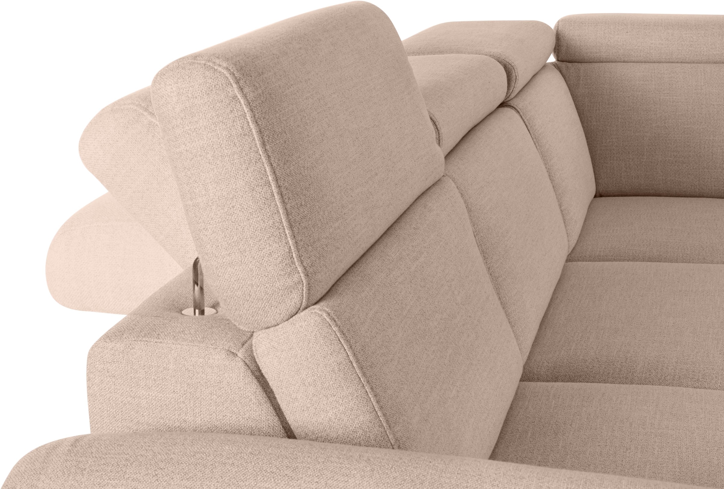 sit&more Ecksofa, inklusive Kopfteilverstellung, wahlweise mit Bettfunktion und Bettkasten