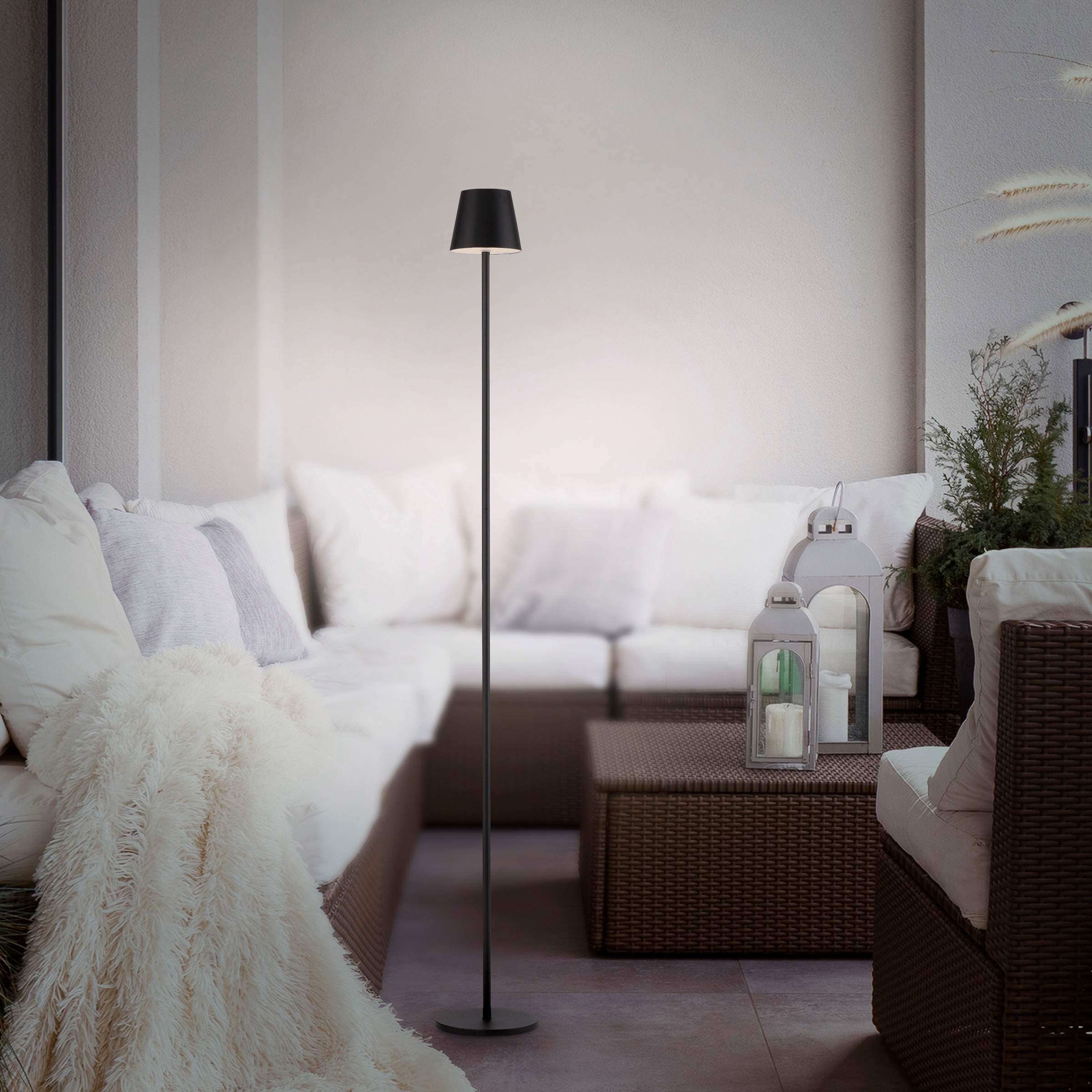 JUST LIGHT Stehlampe »EURIA«, 1 flammig, Leuchtmittel LED-Modul | LED fest integriert, Akkuleuchte
