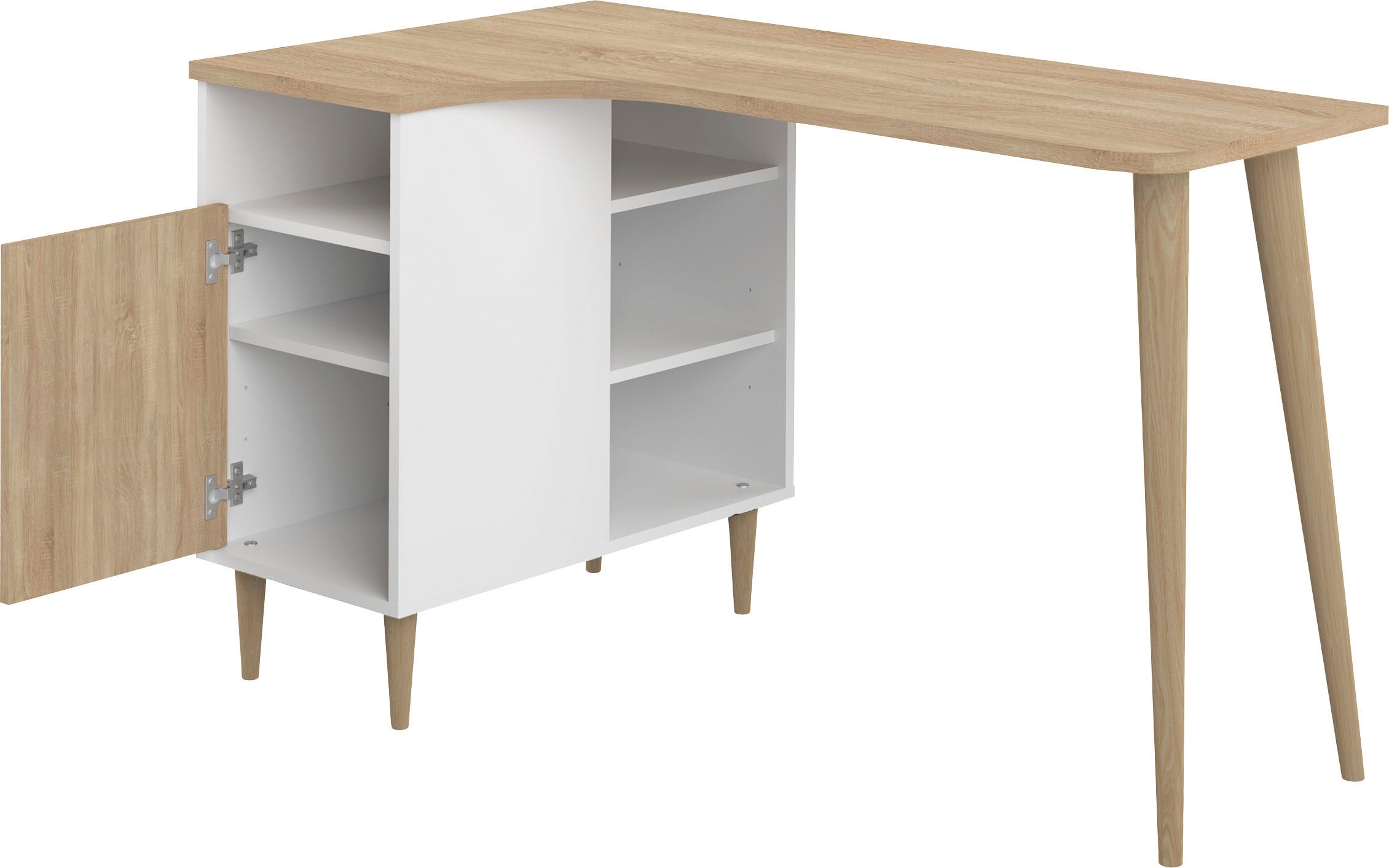 TemaHome Schreibtisch »NOOK«, platzsparender Eckschreibtisch