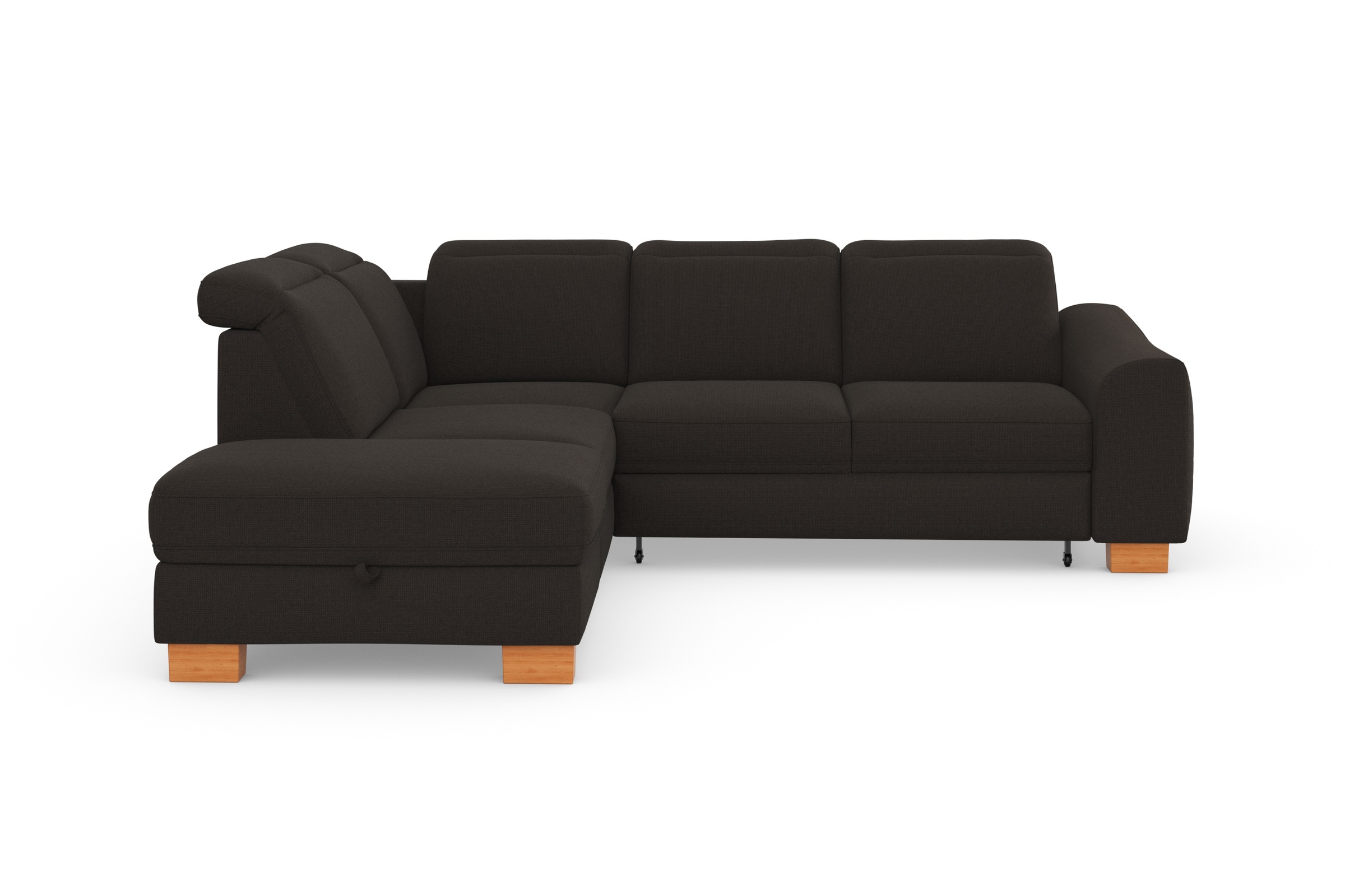 sit&more Ecksofa »Dundee L-Form«, mit Federkern und Massivholzfüßen, wahlwe günstig online kaufen