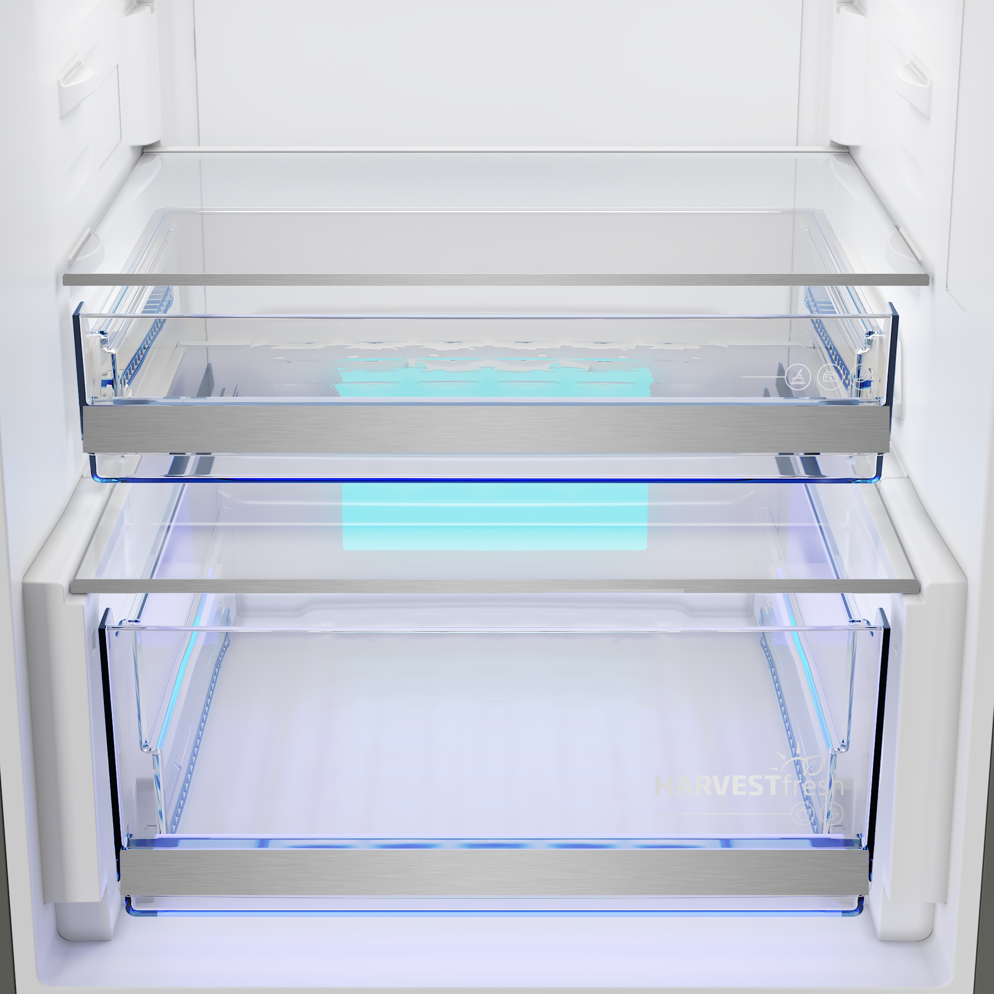 BEKO Kühl-/Gefrierkombination »B7RCNA377HXP« 186,5 cm hoch 59,5 cm breit Volle Kapazität – ohne Abtauen
