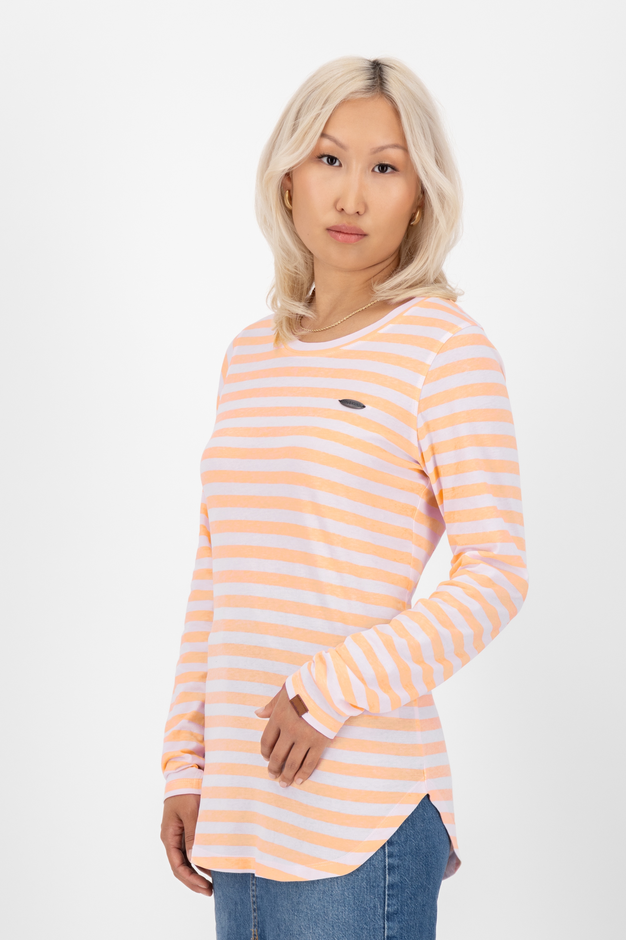 Alife & Kickin Langarmshirt »Damen LeaAK Z«, Figurnah geschnittenes Longsleeve Shirt mit Rundhalsausschnitt